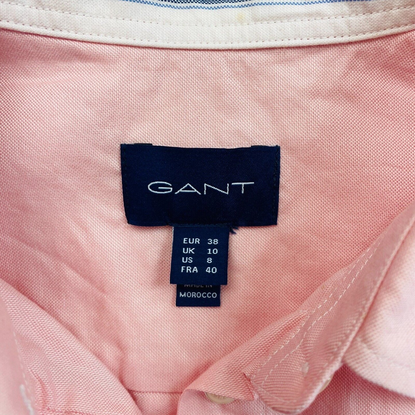 GANT Pink Oxford Shirt Size EU 38 UK 10 US 8