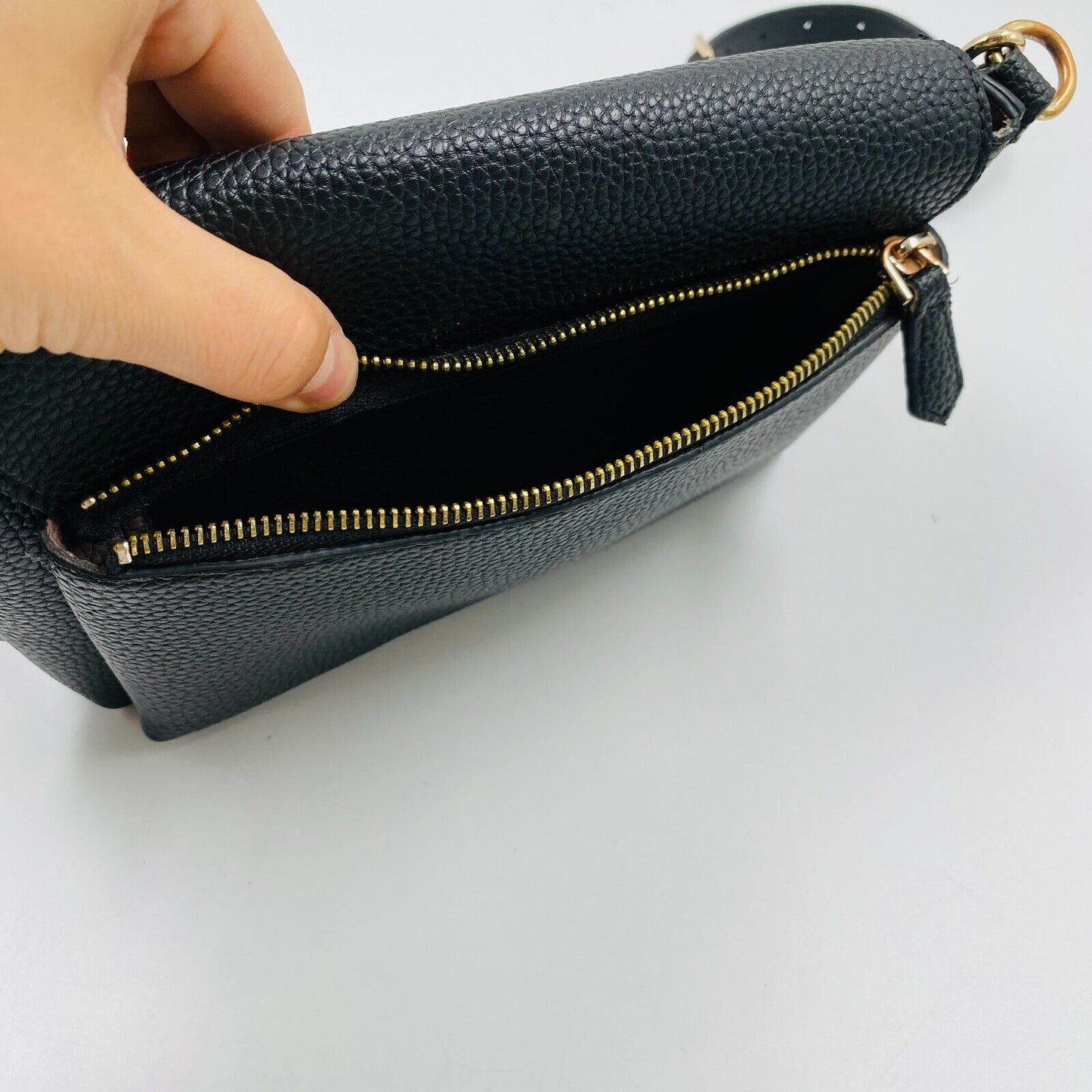 GUESS Women Black Eco Leather Shoulder Bag