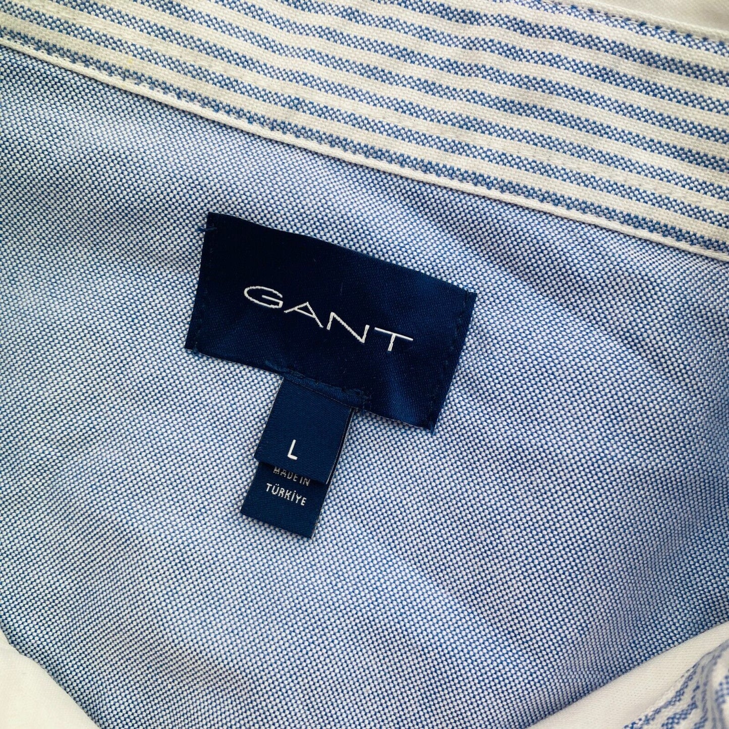 GANT Poloshirt „Rugger“ aus Jersey, langärmelig, Größe L, Weiß