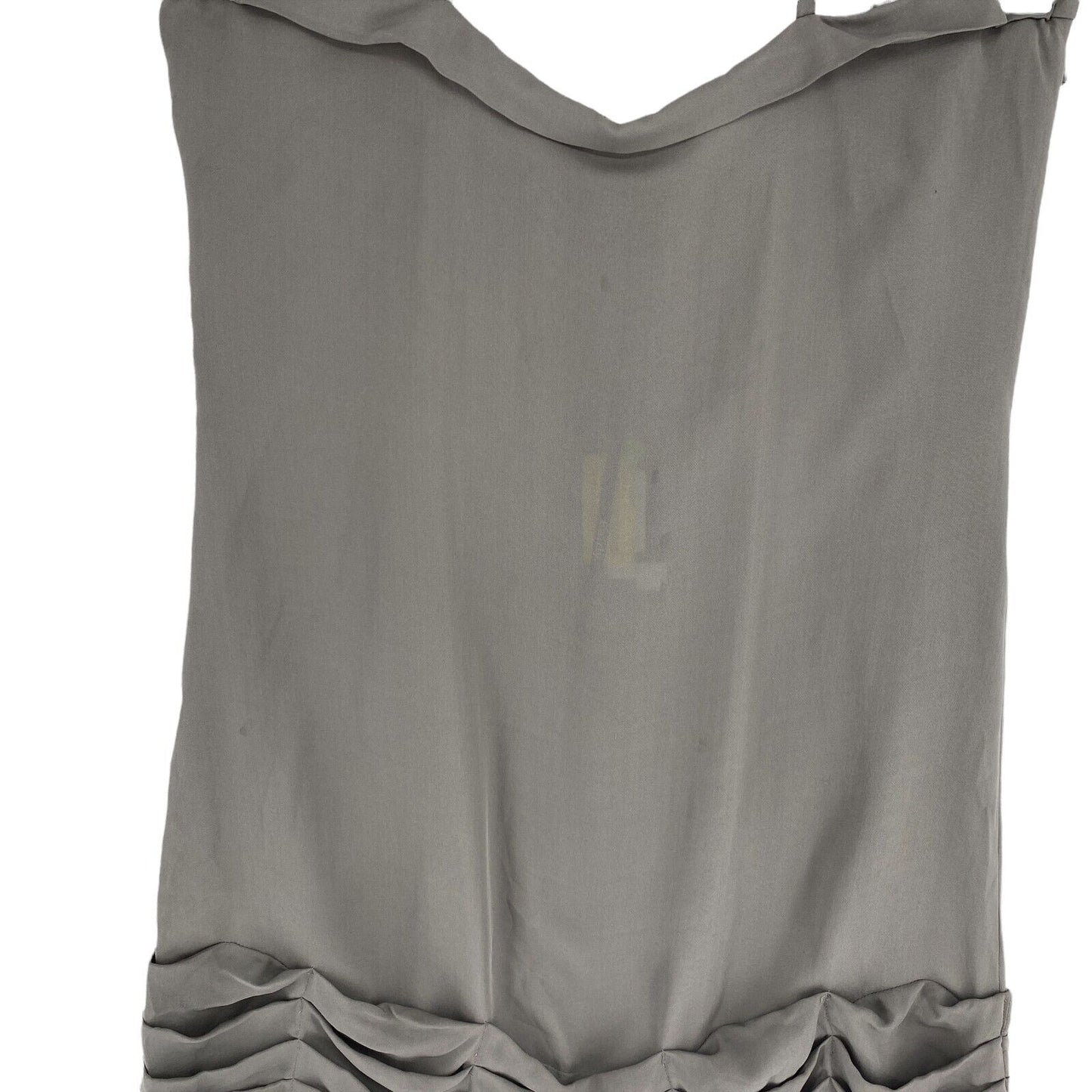 RRP €254 Fairly Grey 100% Silk Sleeveless Tank Top Blouse Size IT 42 UK 10 US 8