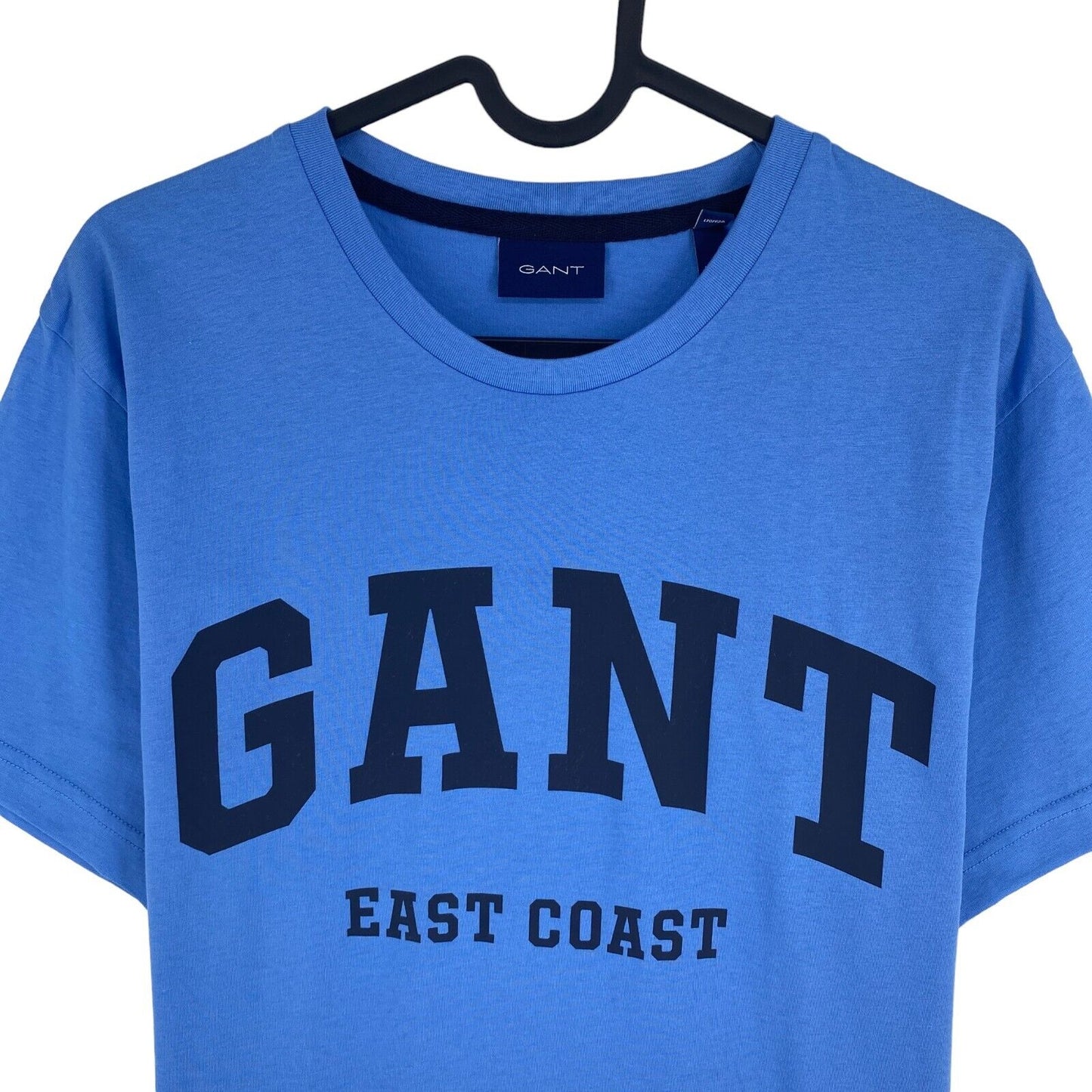 GANT Men Blue Logo Crew Neck Short Sleeve T Shirt Size M