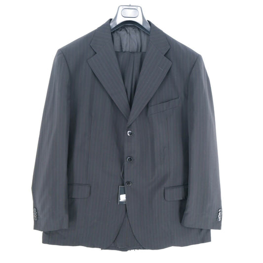 RRP €249 MONTE CRISTO By Lubiam Black Suit Jacket & Pants Size EU 58 UK/US 48