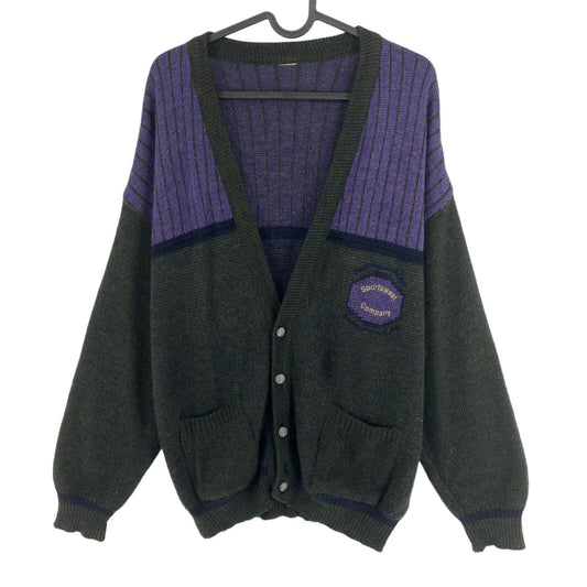 Cosby Vintage Retro 90er Grau Cardigan Pullover Gr. M