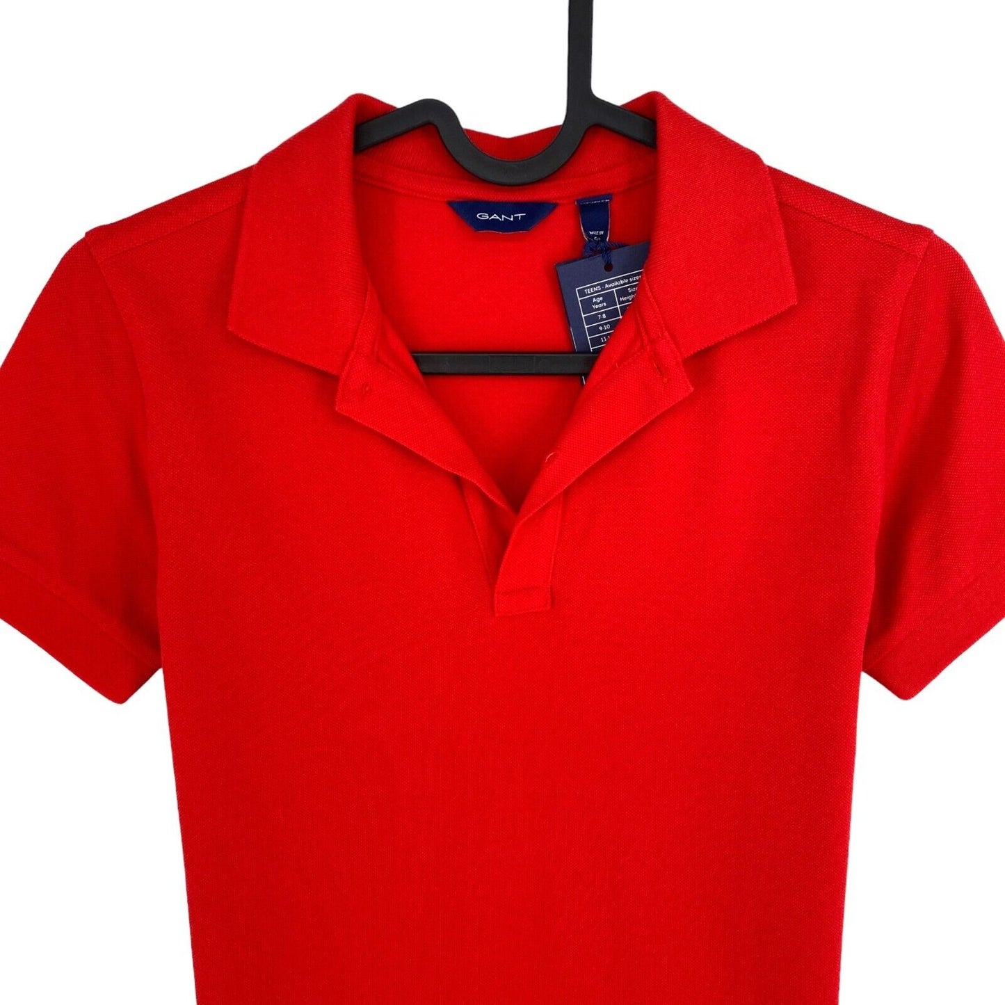 GANT Boys Red Original Pique Polo Shirt Size 9-10 Years 134/140 cm