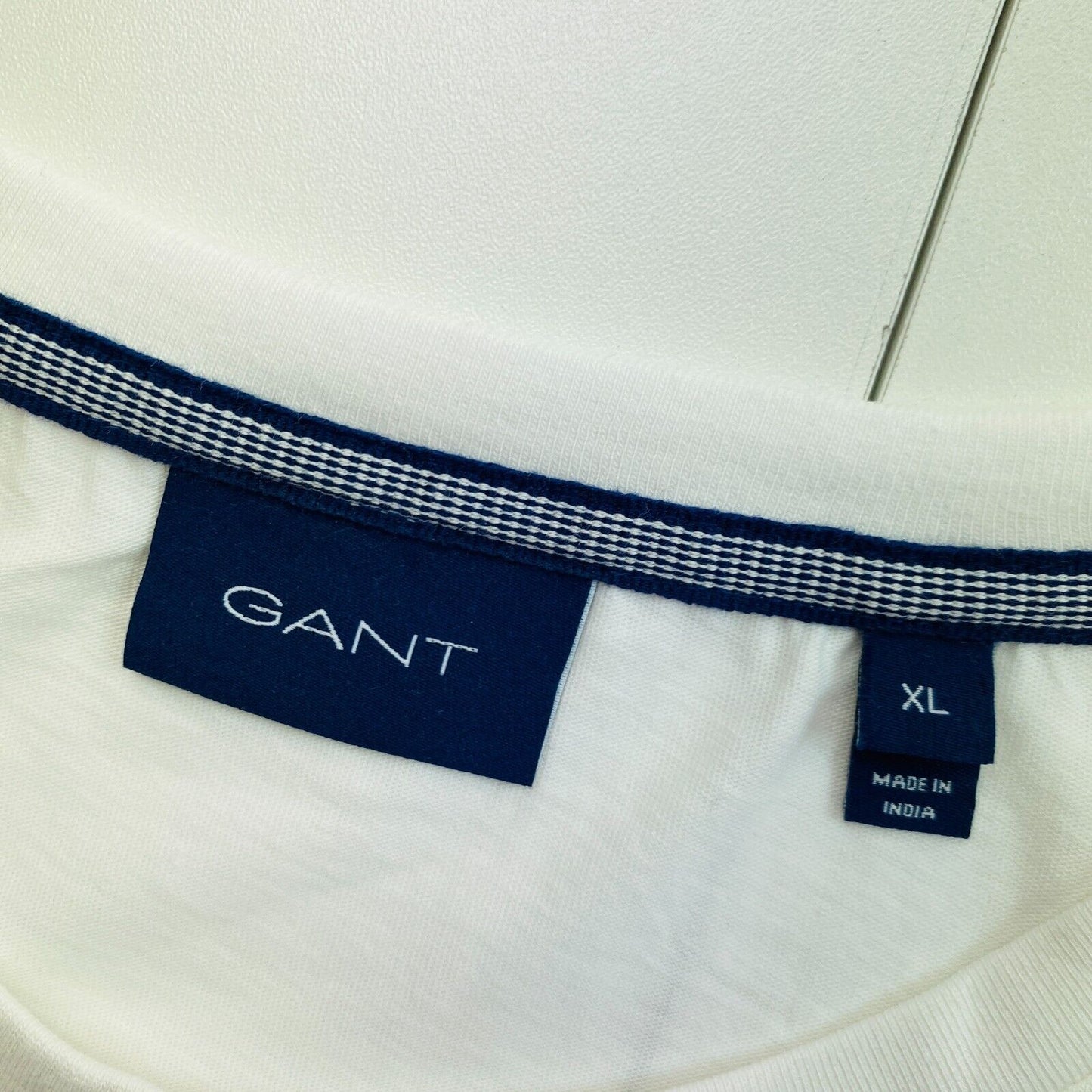 GANT T-Shirt mit Rundhalsausschnitt, Lock Up, Weiß, Größe XL