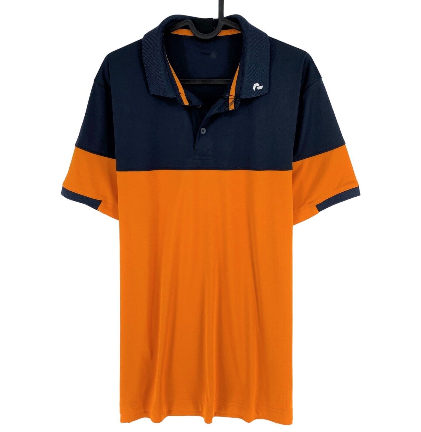 Peak Performance Orange Player Block Polo Shirt Size S