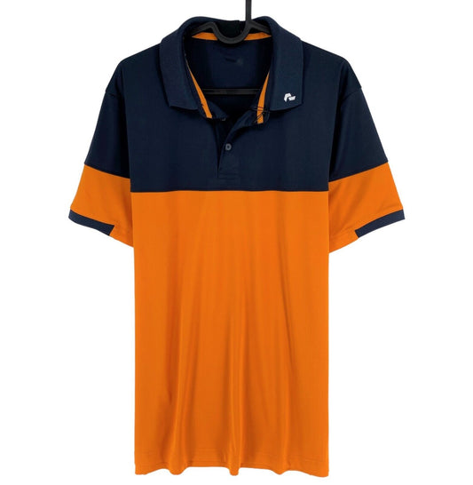 Peak Performance Orange Player Block Polo Shirt Size S