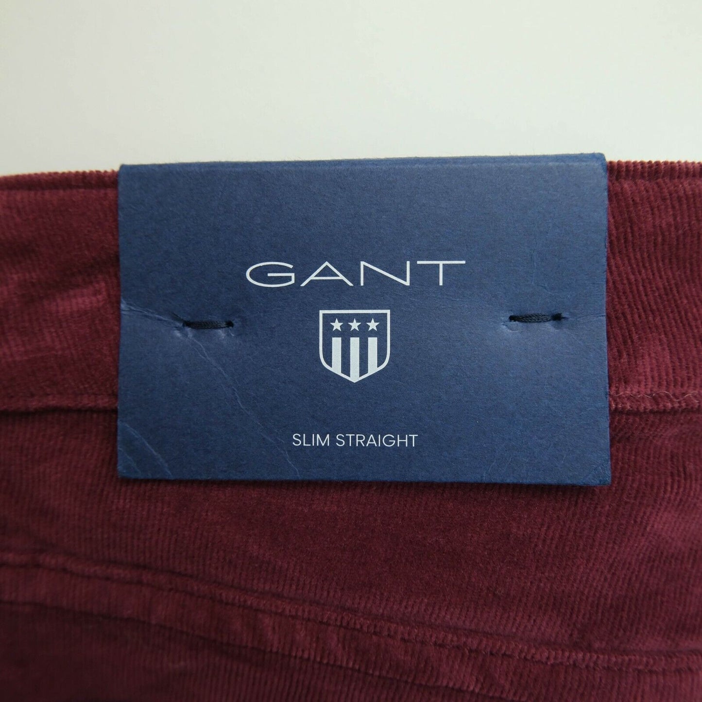 GANT Jeans mit geradem Bein aus Cordsamt, Rot, Größe W28 L34