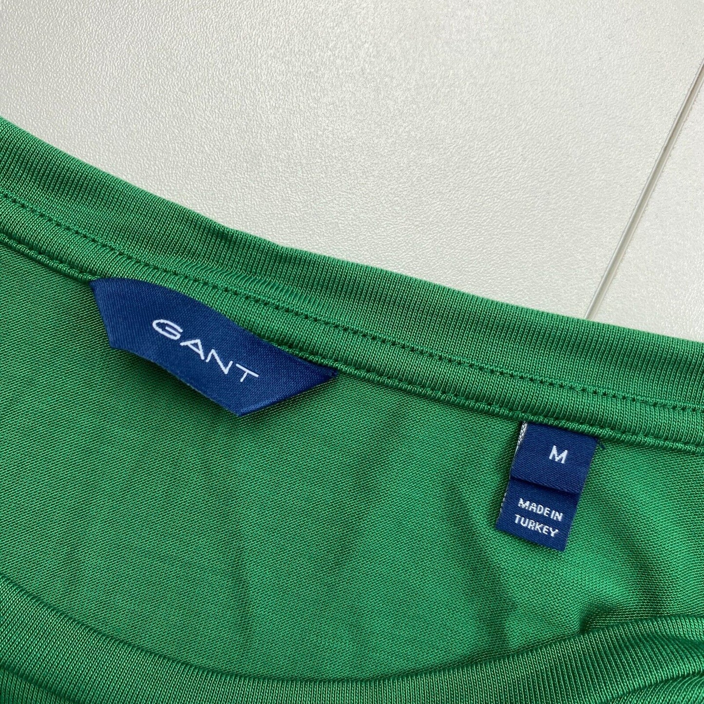 GANT T-Shirt mit Rundhalsausschnitt, leicht, Dunkelgrün, Größe M