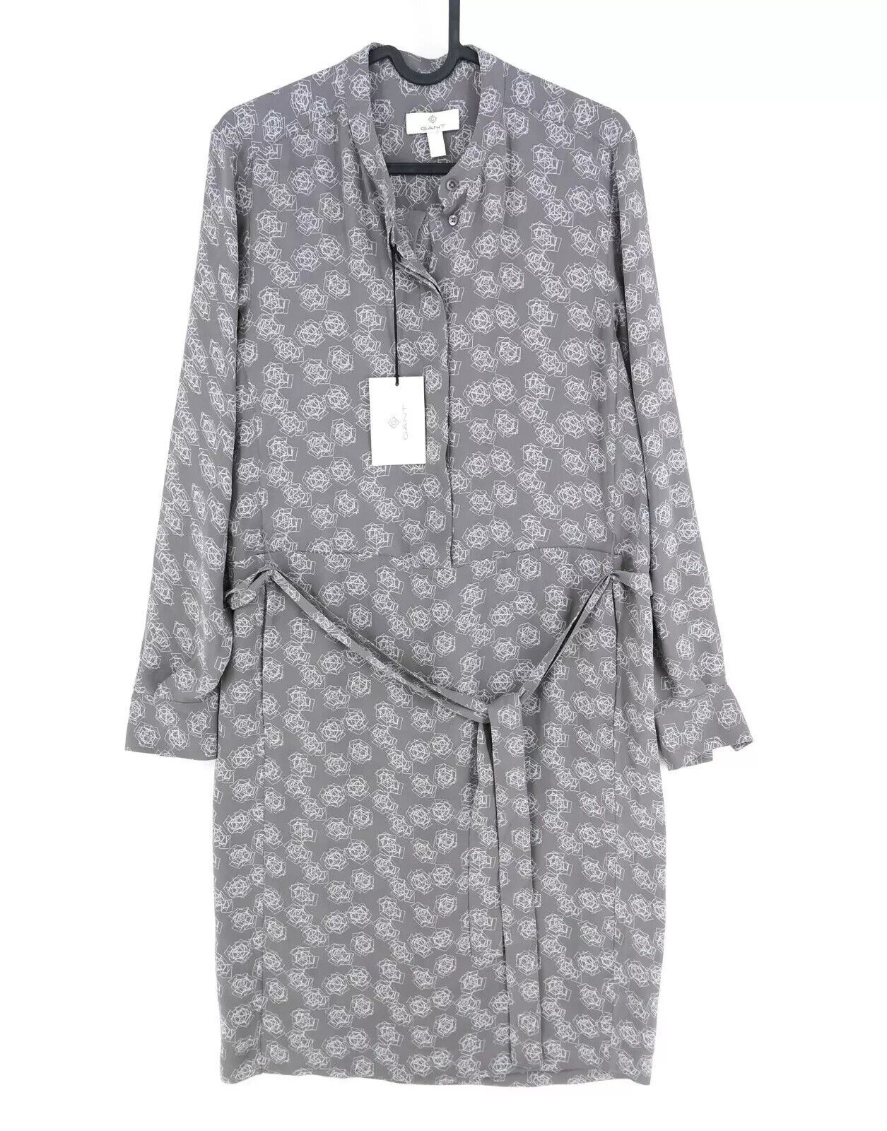 GANT Grey Printed Shirt Dress Size EU 34 UK 8 US 4