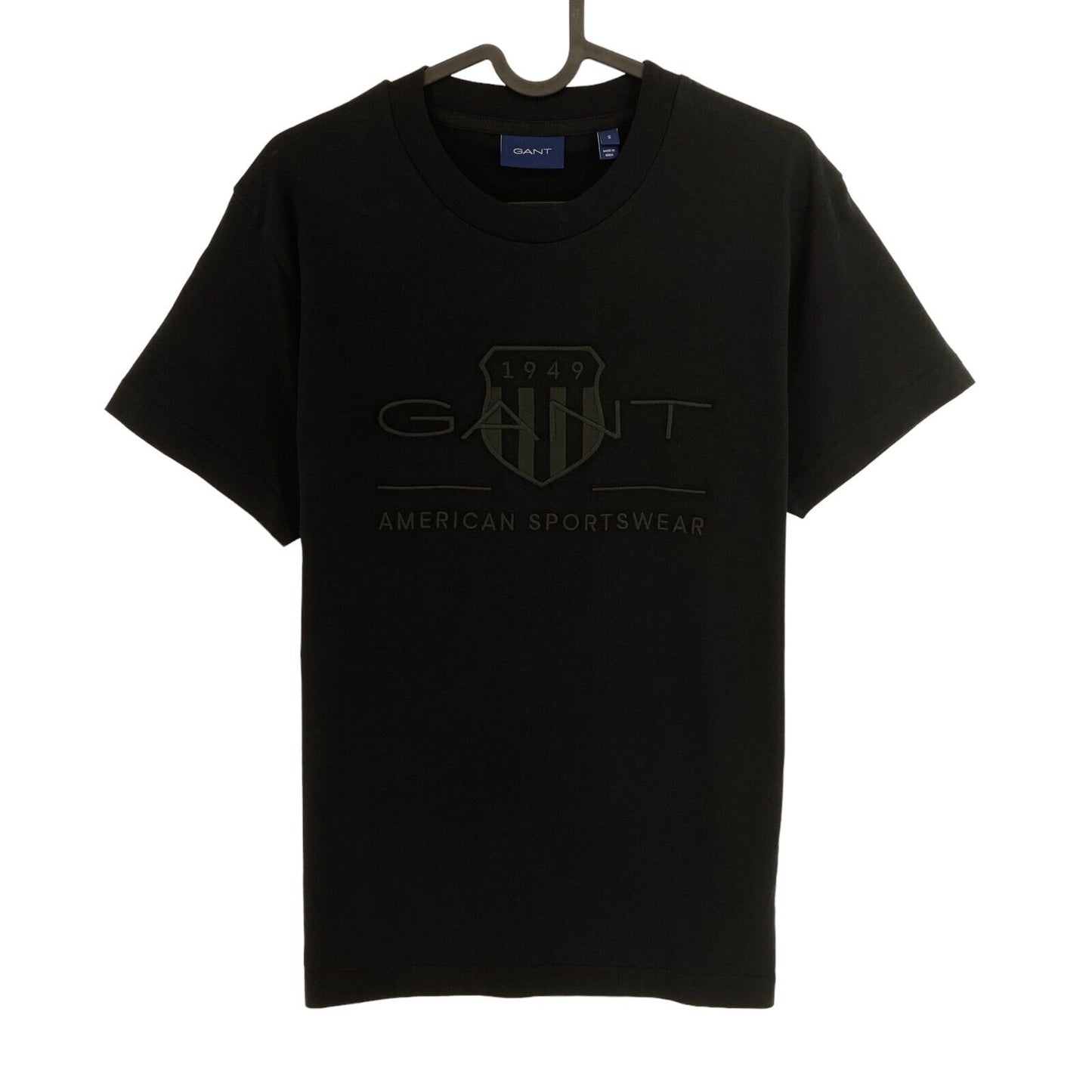 GANT Noir Tonal Archive Shield T-shirt à col rond Taille S