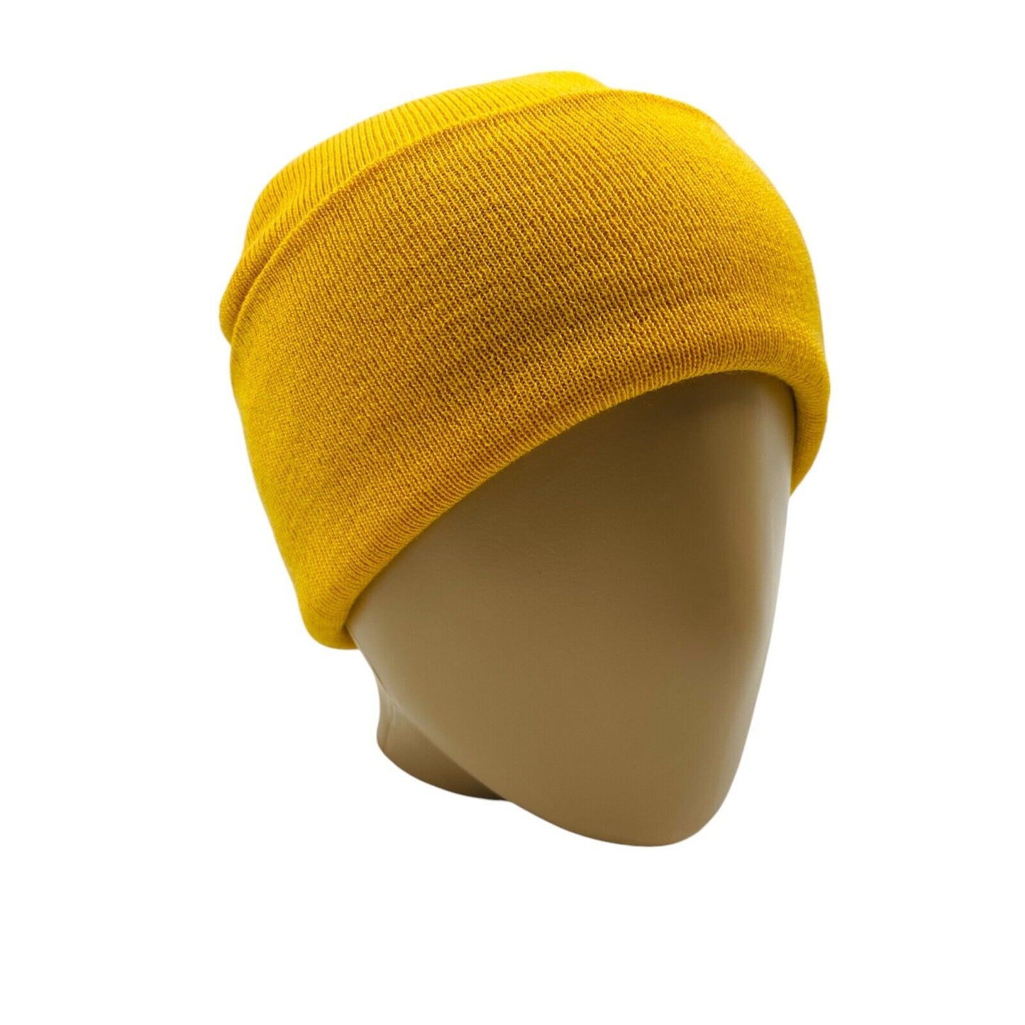 Peak Performance Unisex Yellow Merino Wool Blend Beanie Winter Hat Size S / M