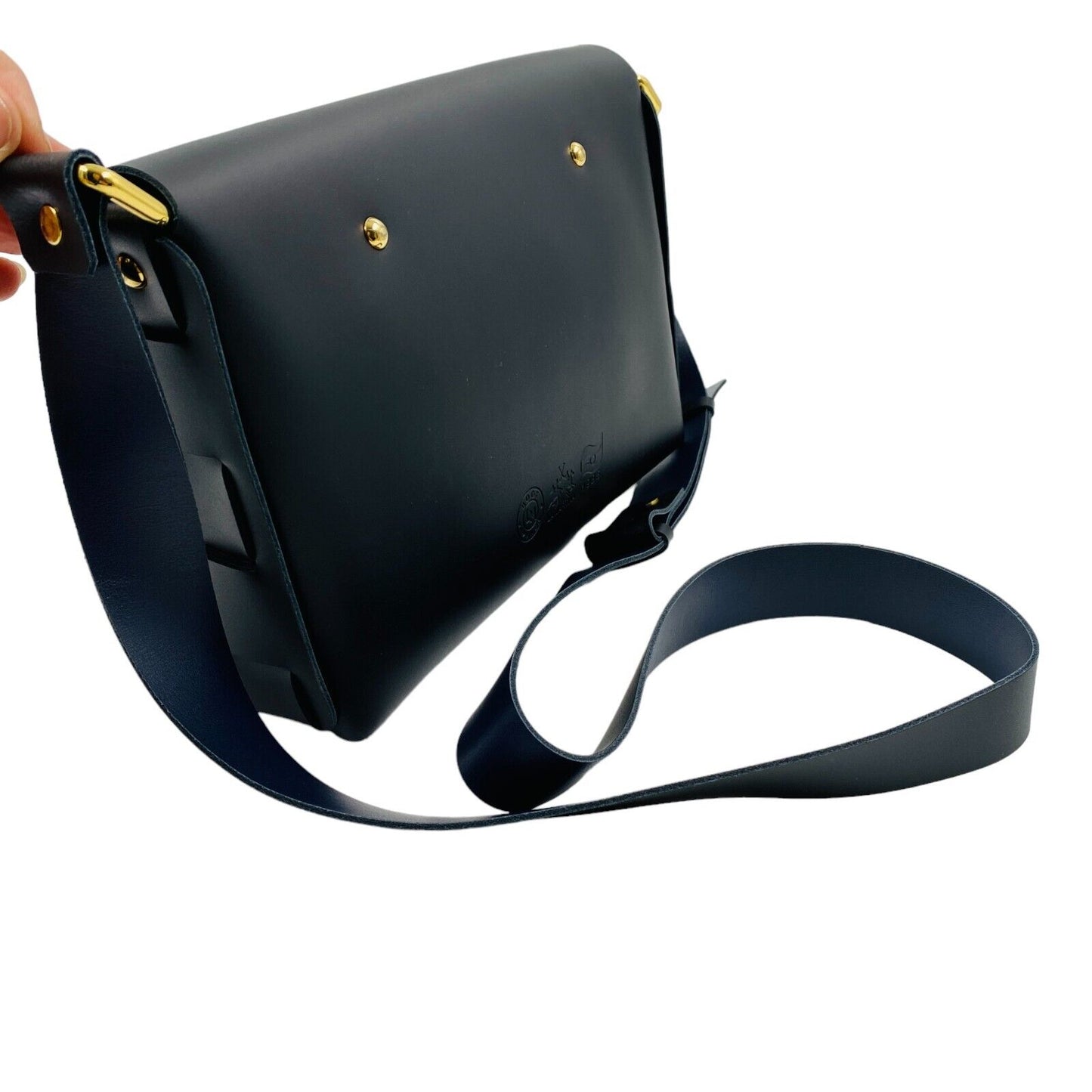 La Martina – Umhängetasche, Handtasche, 100 % Leder, Schwarz