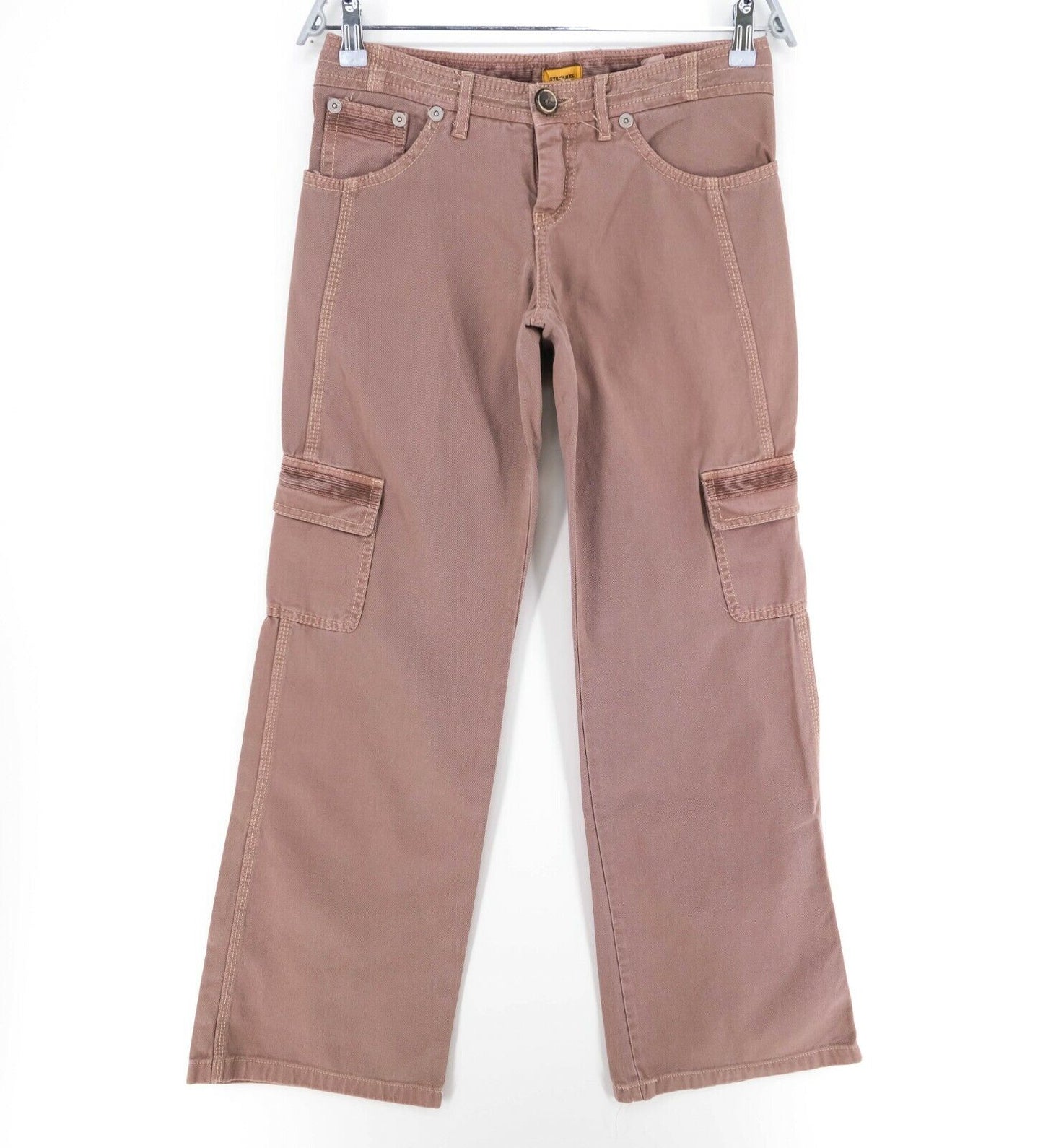 STEFANEL Pantalon cargo rose foncé Pantalon Taille EU 36 UK 6 US 4