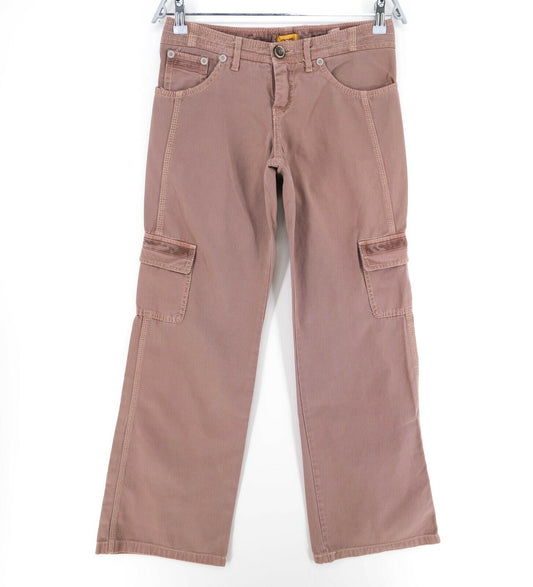 STEFANEL Dark Pink Cargo Pants Trousers Size EU 36 UK 6 US 4