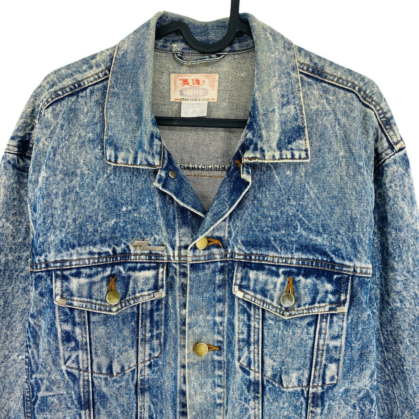 Blue Vintage Denim Jeans Jacket Size XL