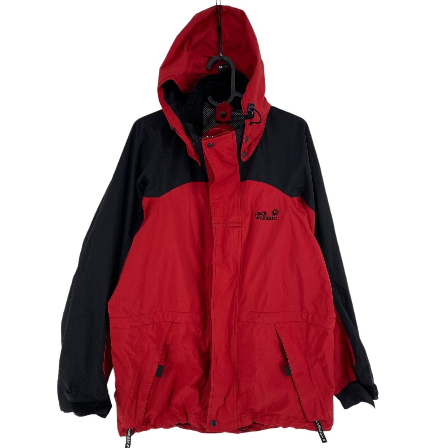 Jack Wolfskin Texapore Red Hooded Jacket Coat Size S