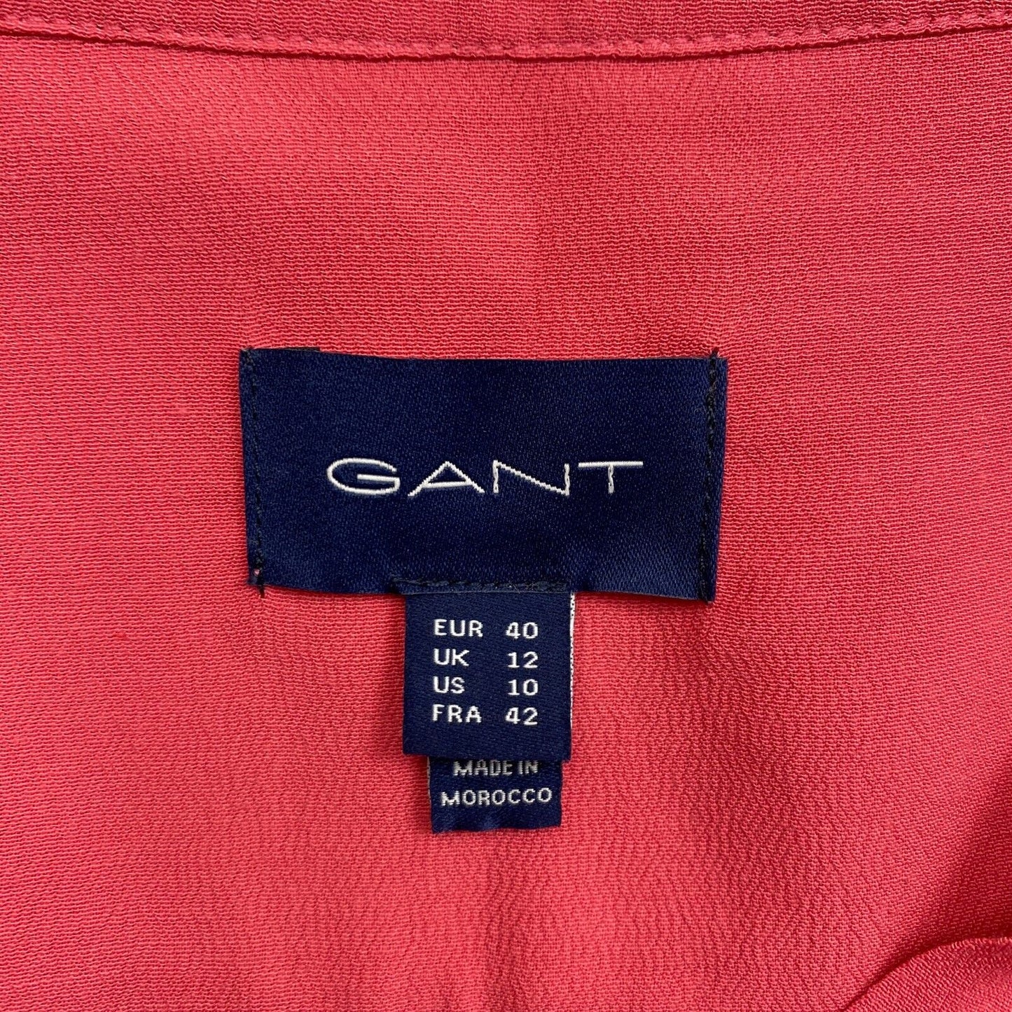 GANT Women Pink Flounce Long Sleeves Shirt Blouse Size EU 40 UK 12 US 10