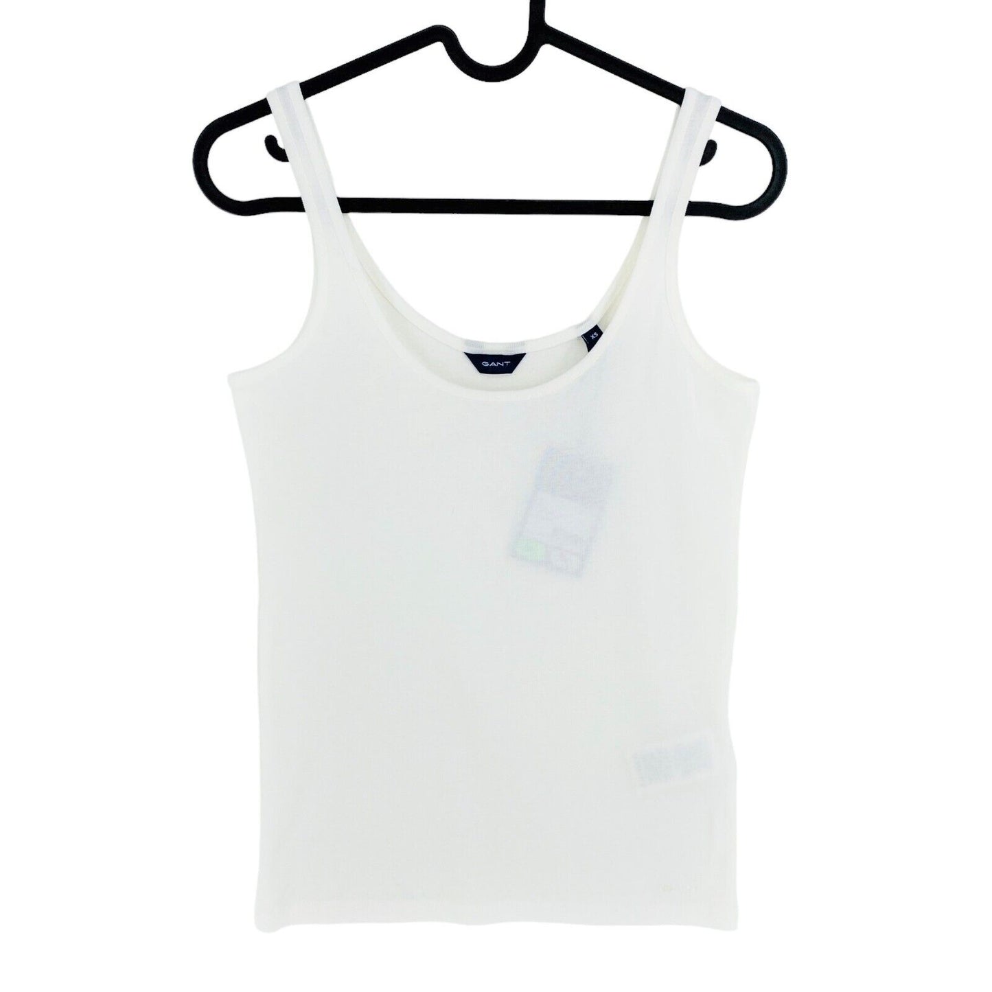 GANT White 1x1 Rib Tank Top Size XS