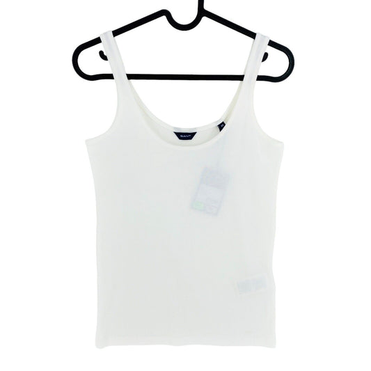 GANT Tanktop, 1x1 Rippe, Weiß, Größe XS