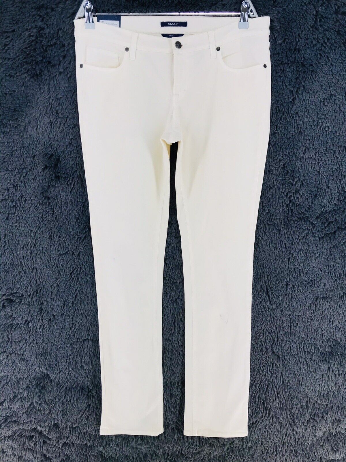 GANT NELLY Women Light Beige Low Waist Regular Fit Narrow Leg Jeans Size W32 L34