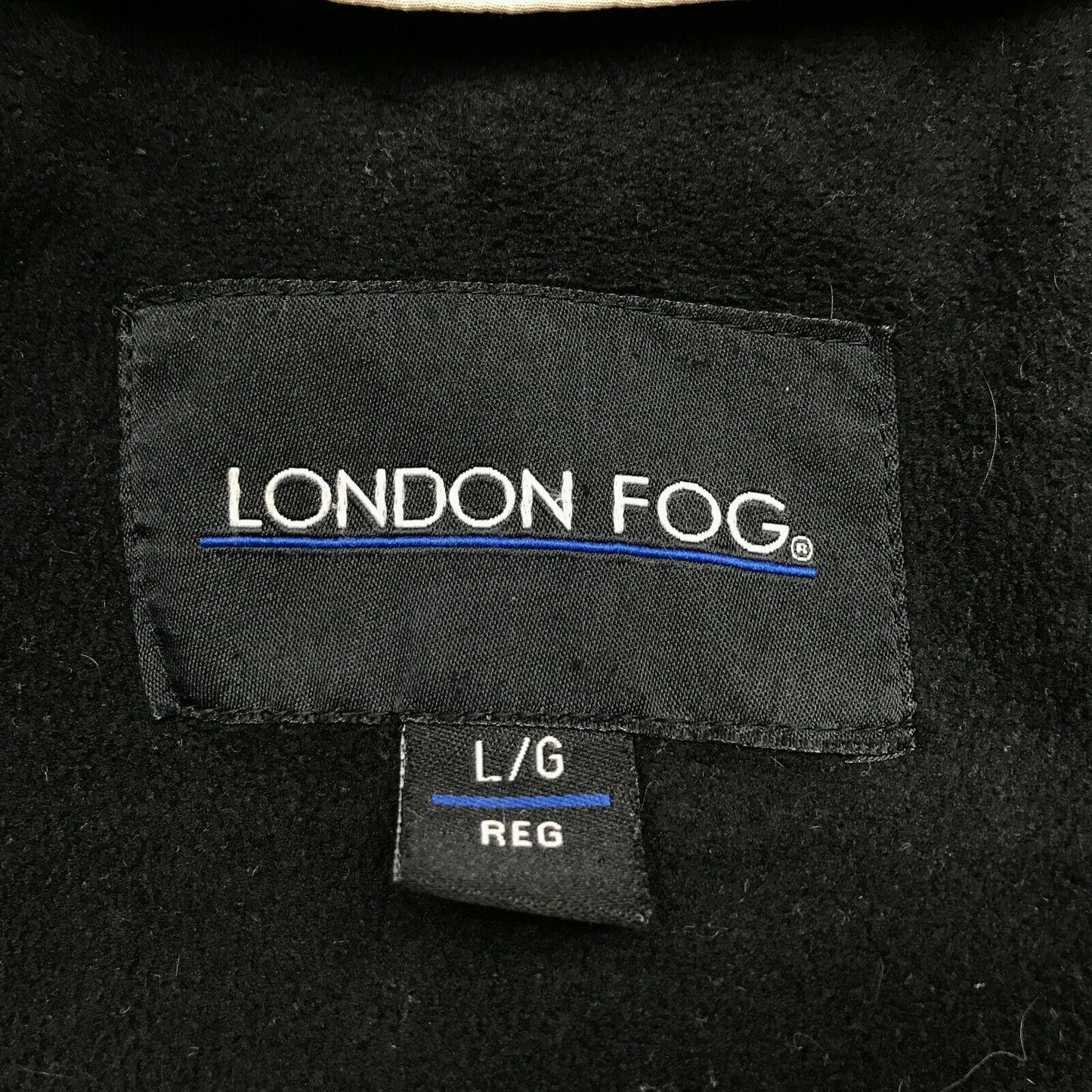 LONDON FOG Black Basic Coat Jacket Size L