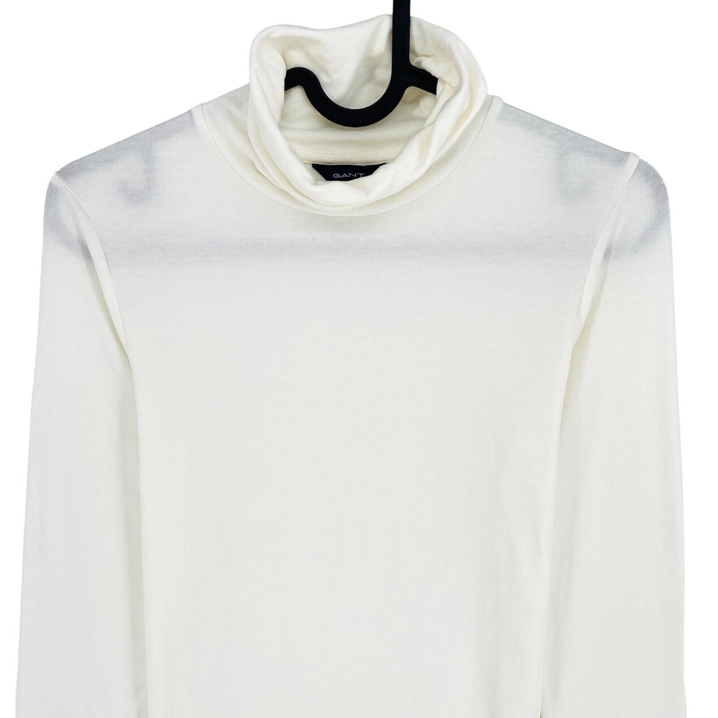 GANT T-shirt manches longues col roulé en jersey blanc taille XS