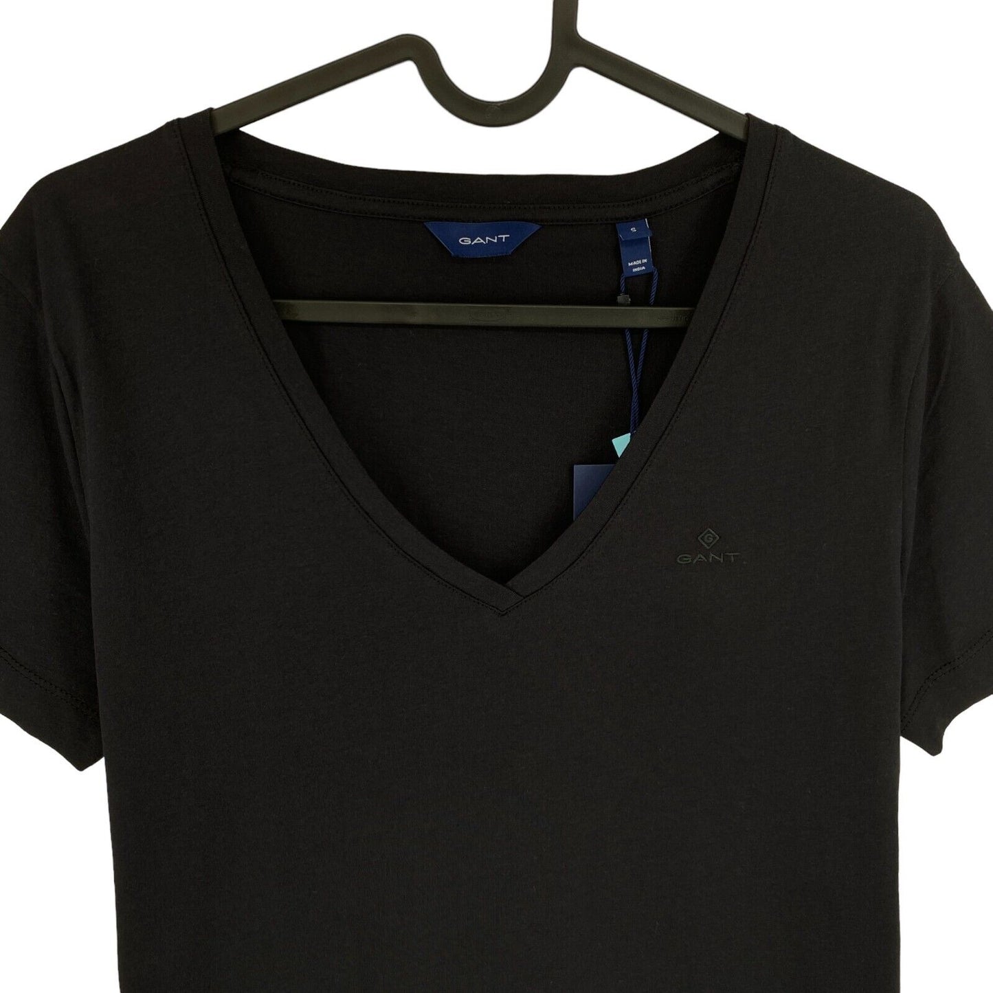 GANT Black Original V Neck T Shirt Size S