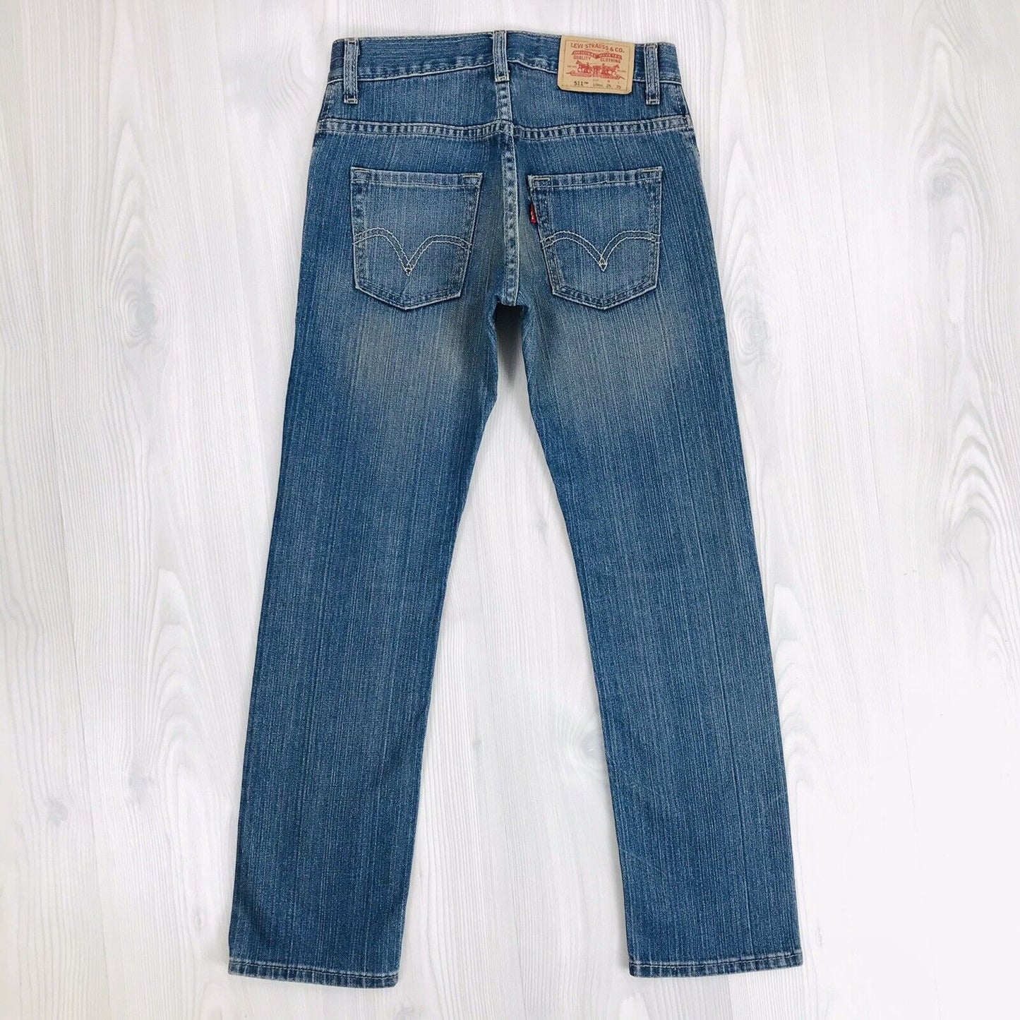 Vintage Levi's 511 Jungen Blau Skinny Fit Jeans 10 Reg / W25 L25