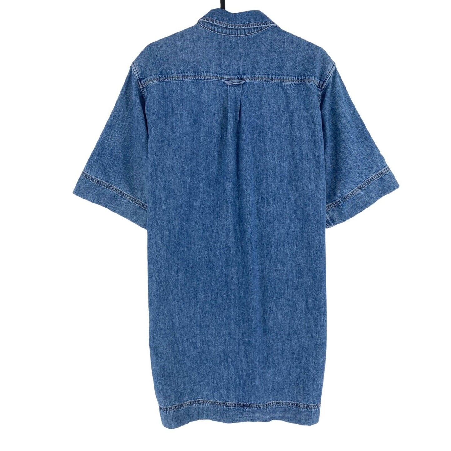 GANT Women Navy Blue Denim Short Sleeves Shirt Dress Size EU 36 UK 8 US 6