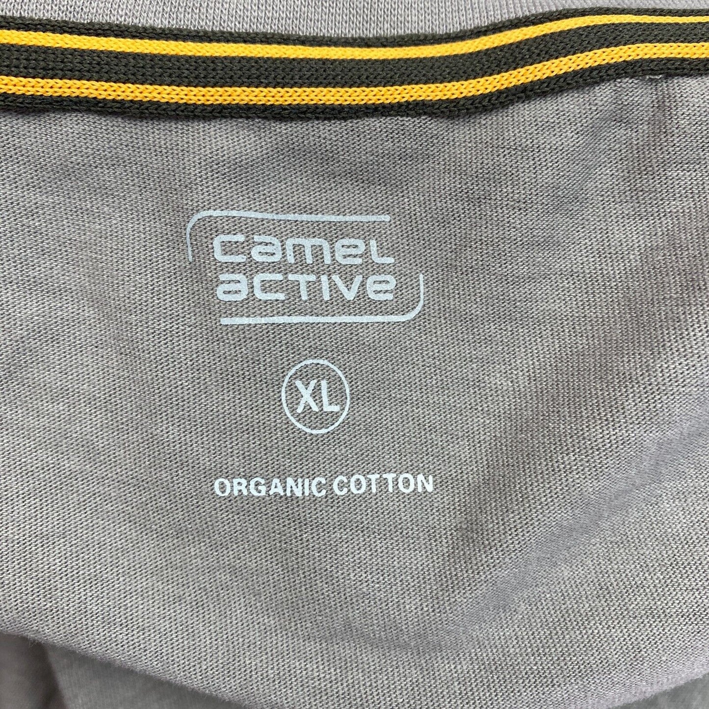 CAMEL ACTIVE Graues Rollkragen-T-Shirt mit langen Ärmeln, Größe XL