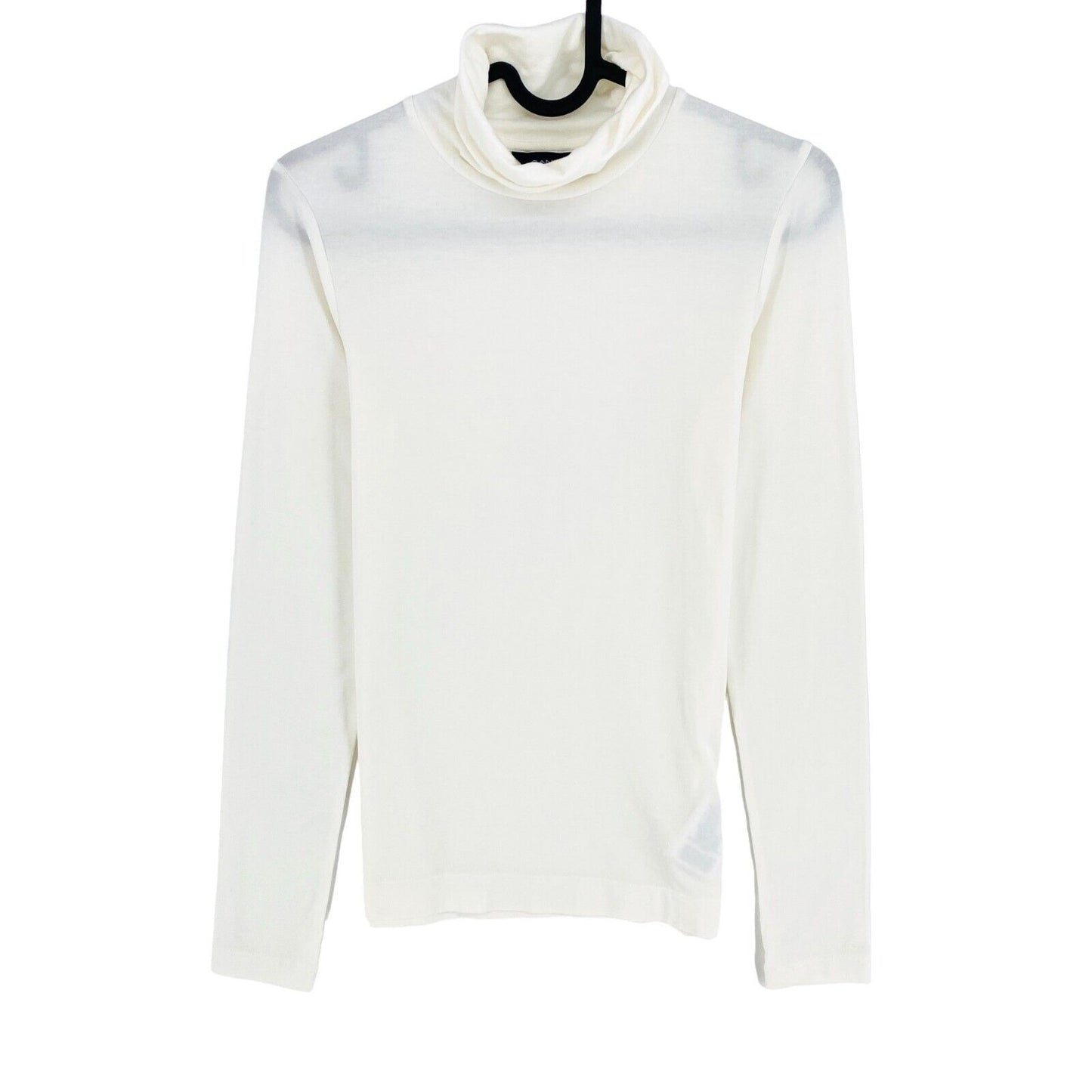 GANT T-shirt manches longues col roulé en jersey blanc taille XS