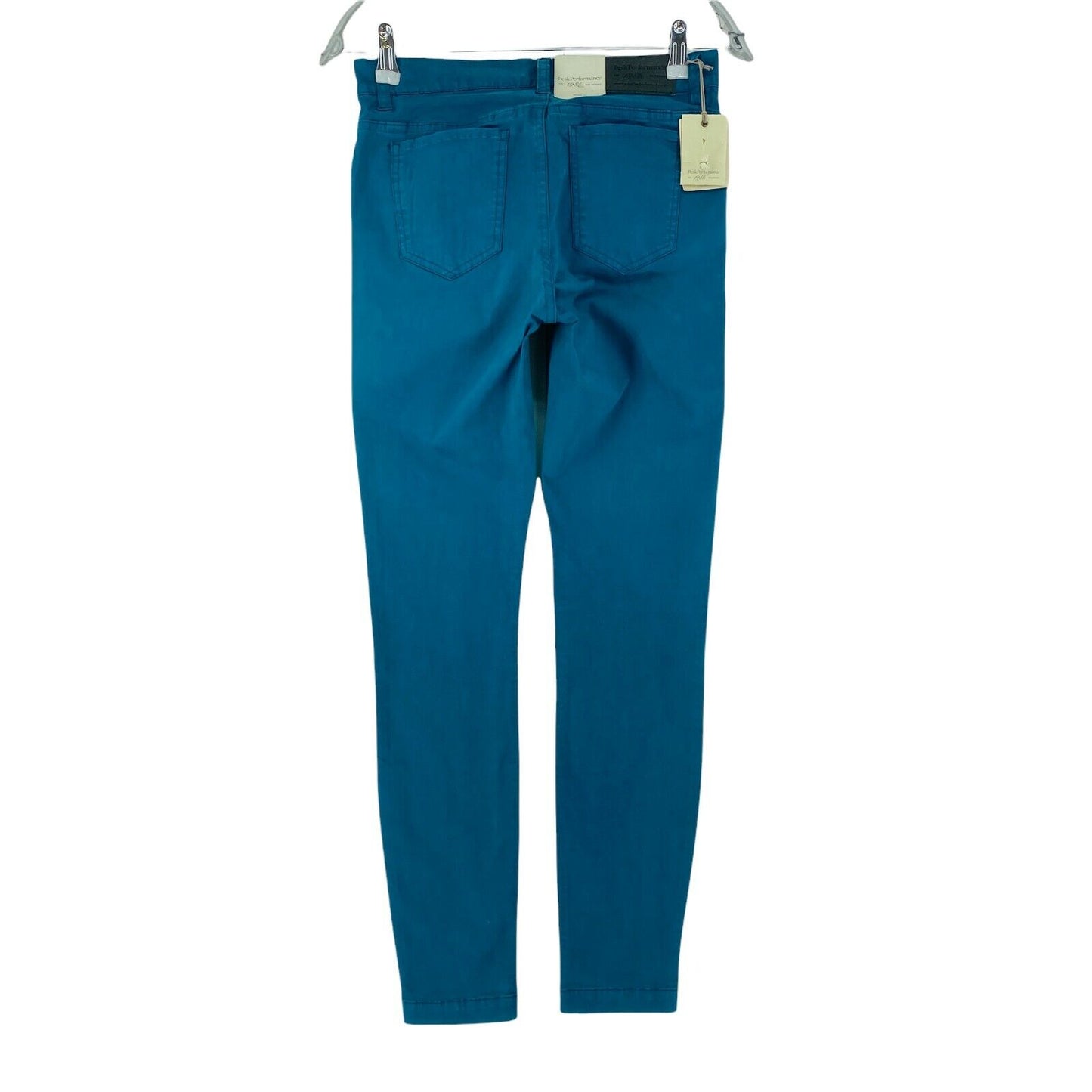 Peak Performance Women Blue Slim Fit Trousers W26 L32