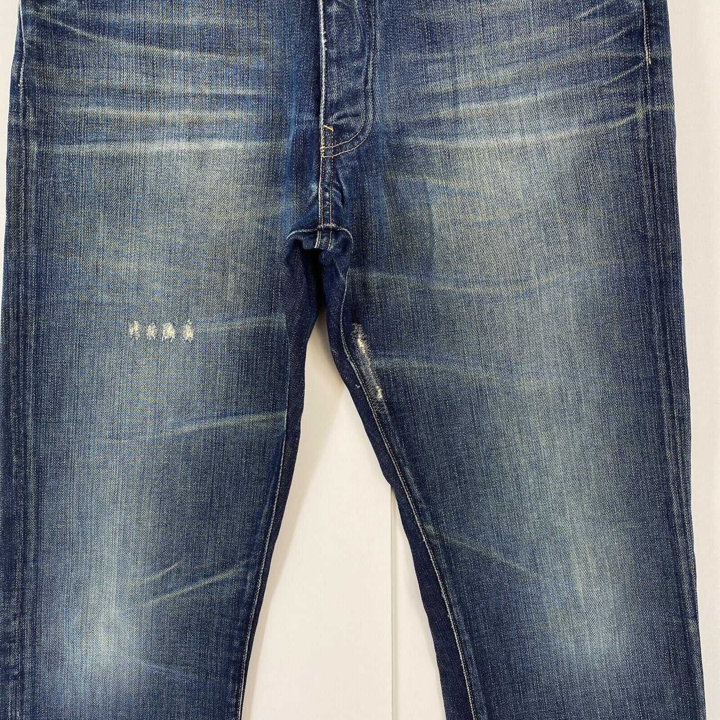 G-STAR RAW 3301 Blue Slim Fit Distressed Jeans W33 L34