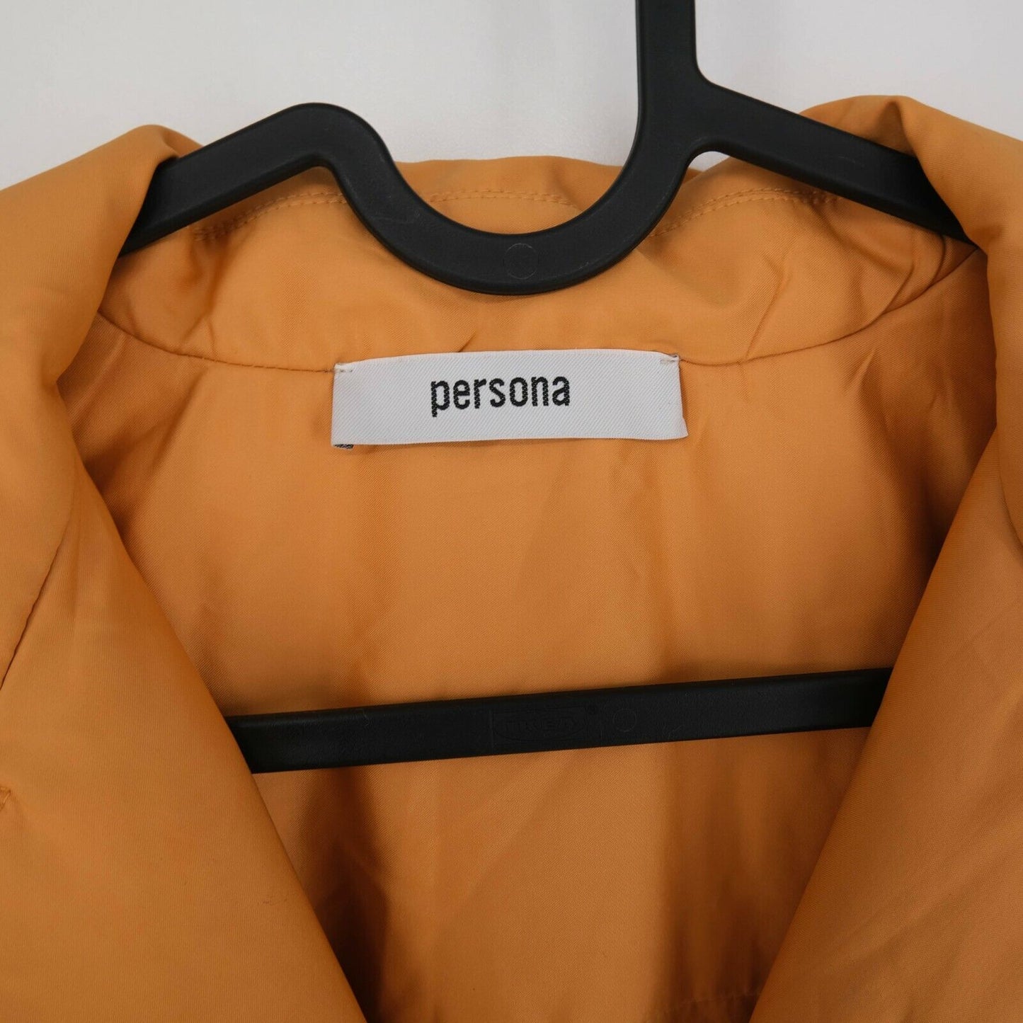 RRP €165 PERSONA Orange Short Rain Coat Jacket Size EUR 38 UK 10 US 8