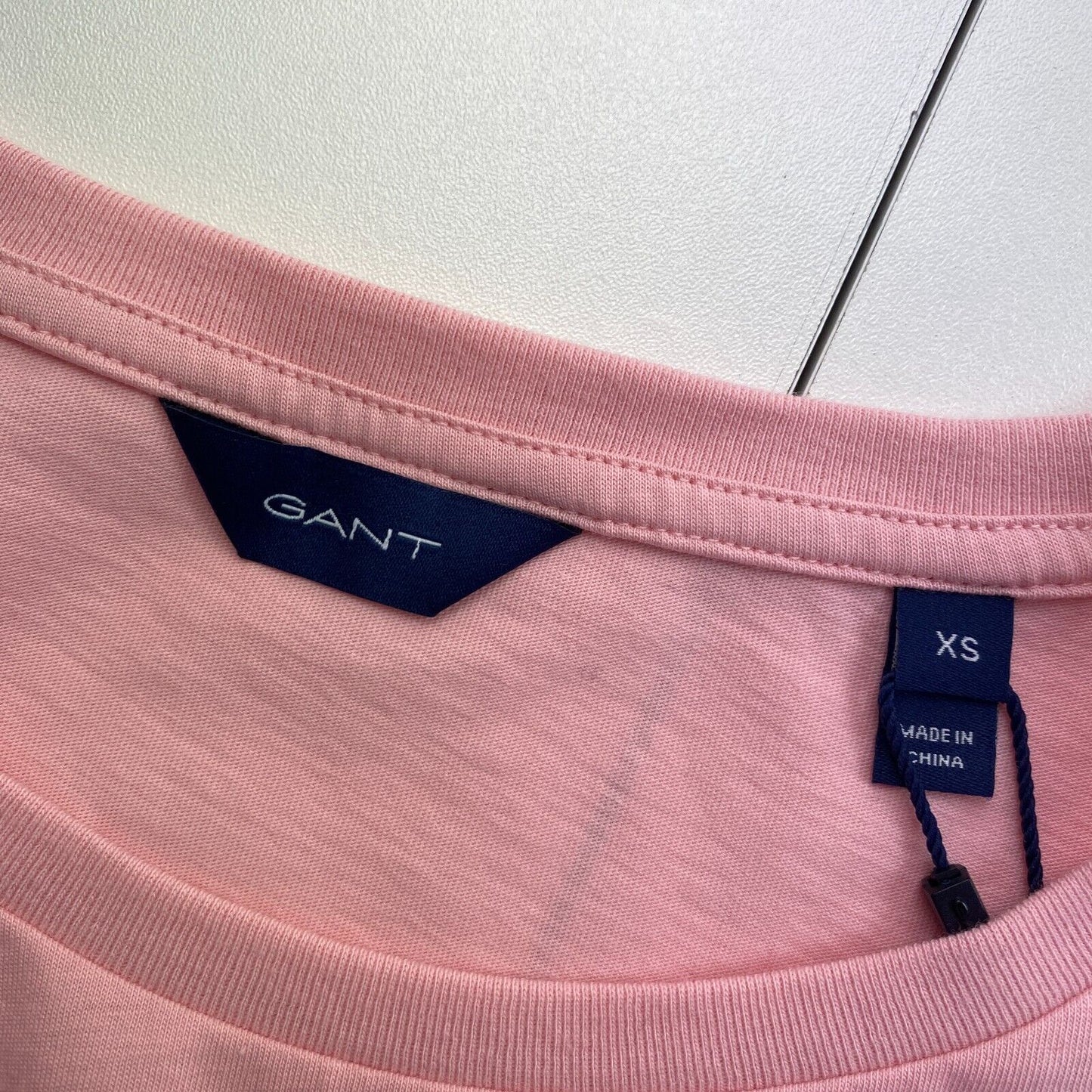 GANT Pink 1949 Logo Crew Neck T Shirt Size XS