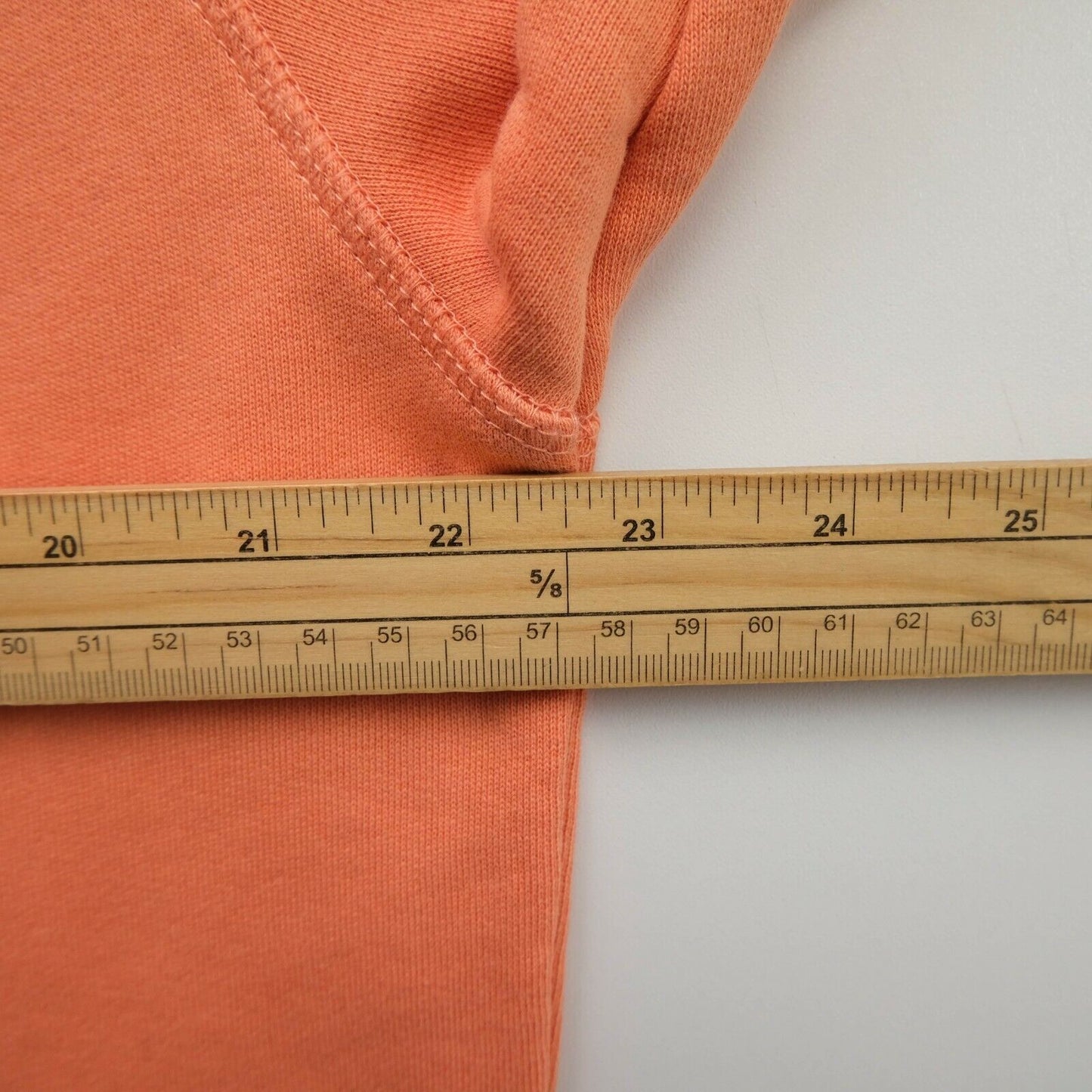 GANT Light Orange Crew Neck Big Logo Cotton Blend Jumper Sweater Size L