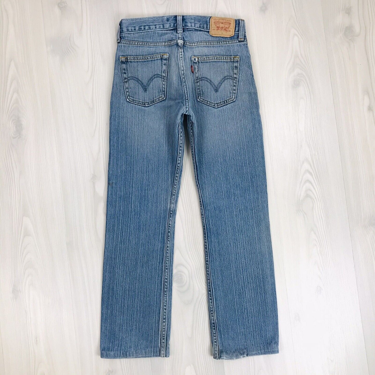 Vintage Levi's 514 Blue Slim Straight Fit Jeans 14 Reg / W27 L28