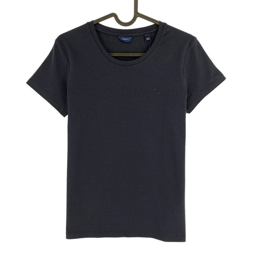 GANT Navy Blue COTT/ELA Crew Neck T Shirt Size S