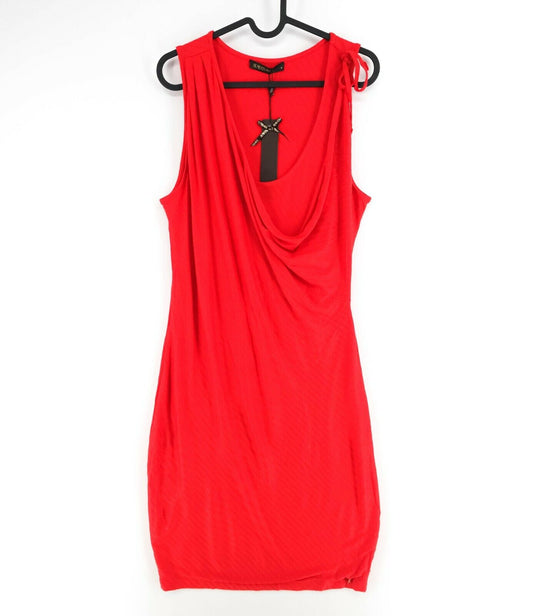 SUPERTRASH Red Scoop Neck Dress Size M