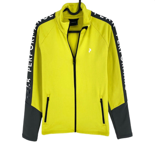 Peak Performance Yellow W Rider Zip Jacket Size M