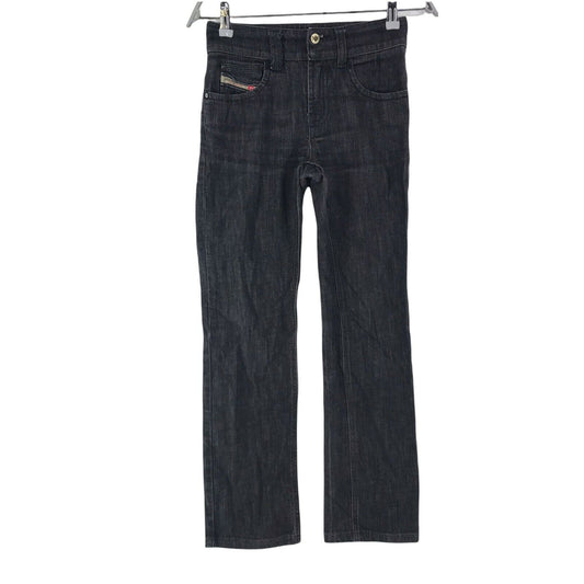 Diesel BRUCKE Femme Jean Slim Coupe Droite Gris Foncé W25 L30 Fabriqué En Italie