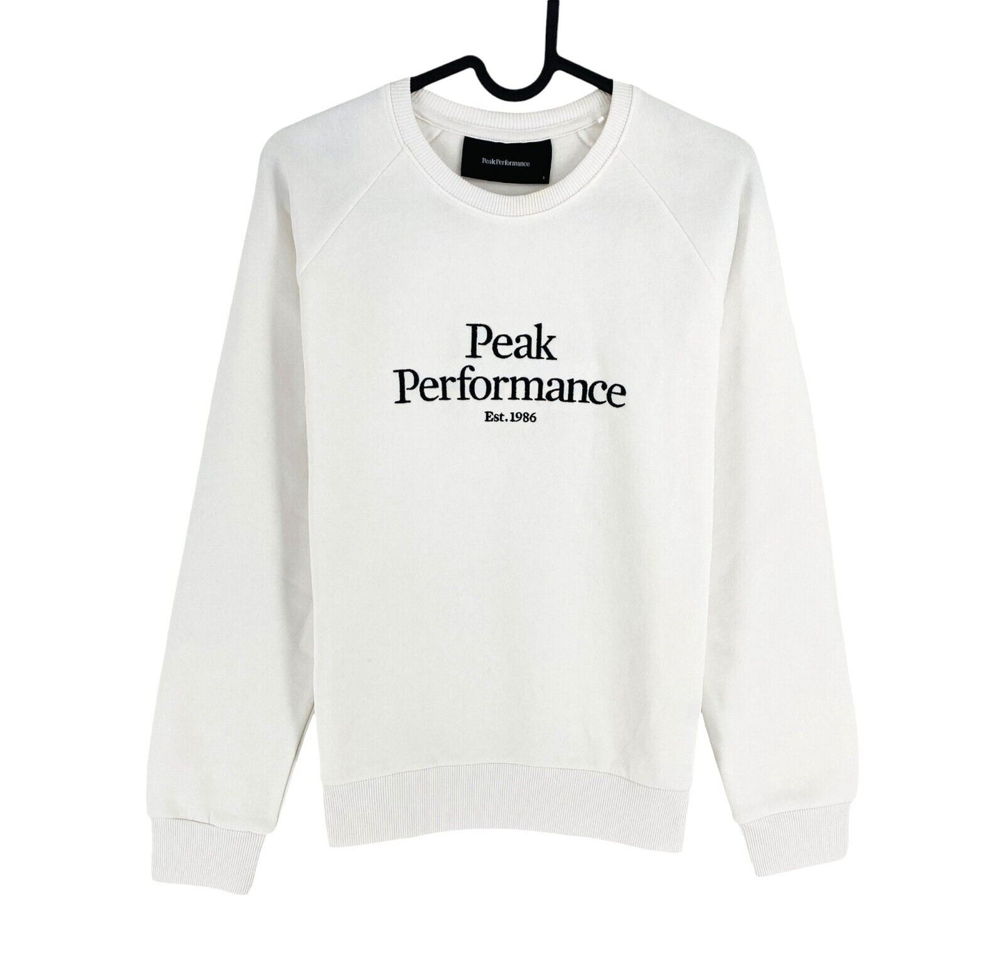 Peak Performance Women White Original Crew Neck Sweater Jumper Size S