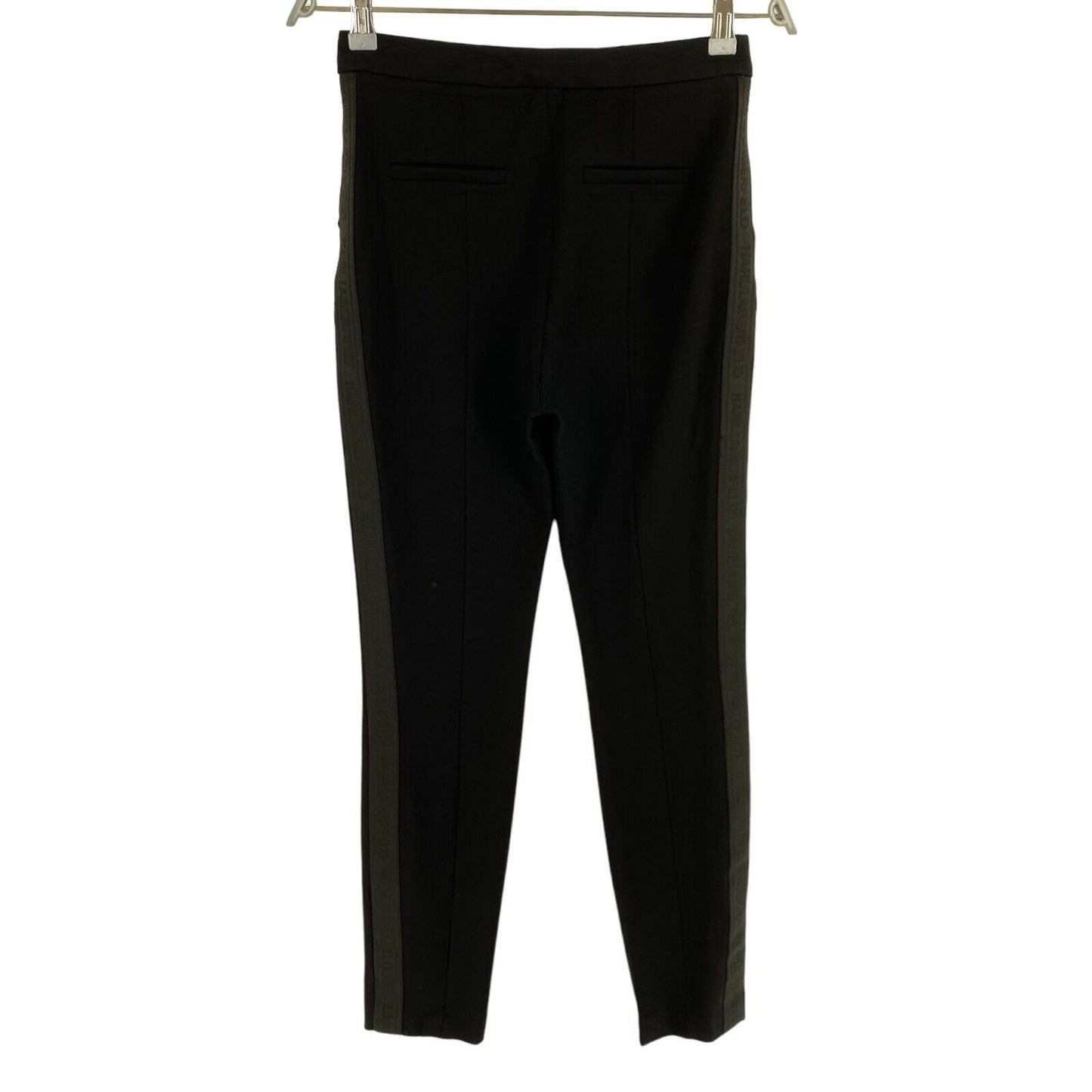 KARL LAGERFELD Black Summer Punto Trousers Size EU 32 UK 4 US 2