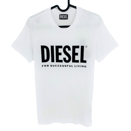 Diesel White Sily Eco Logo Crew Neck T Shirt Size XS