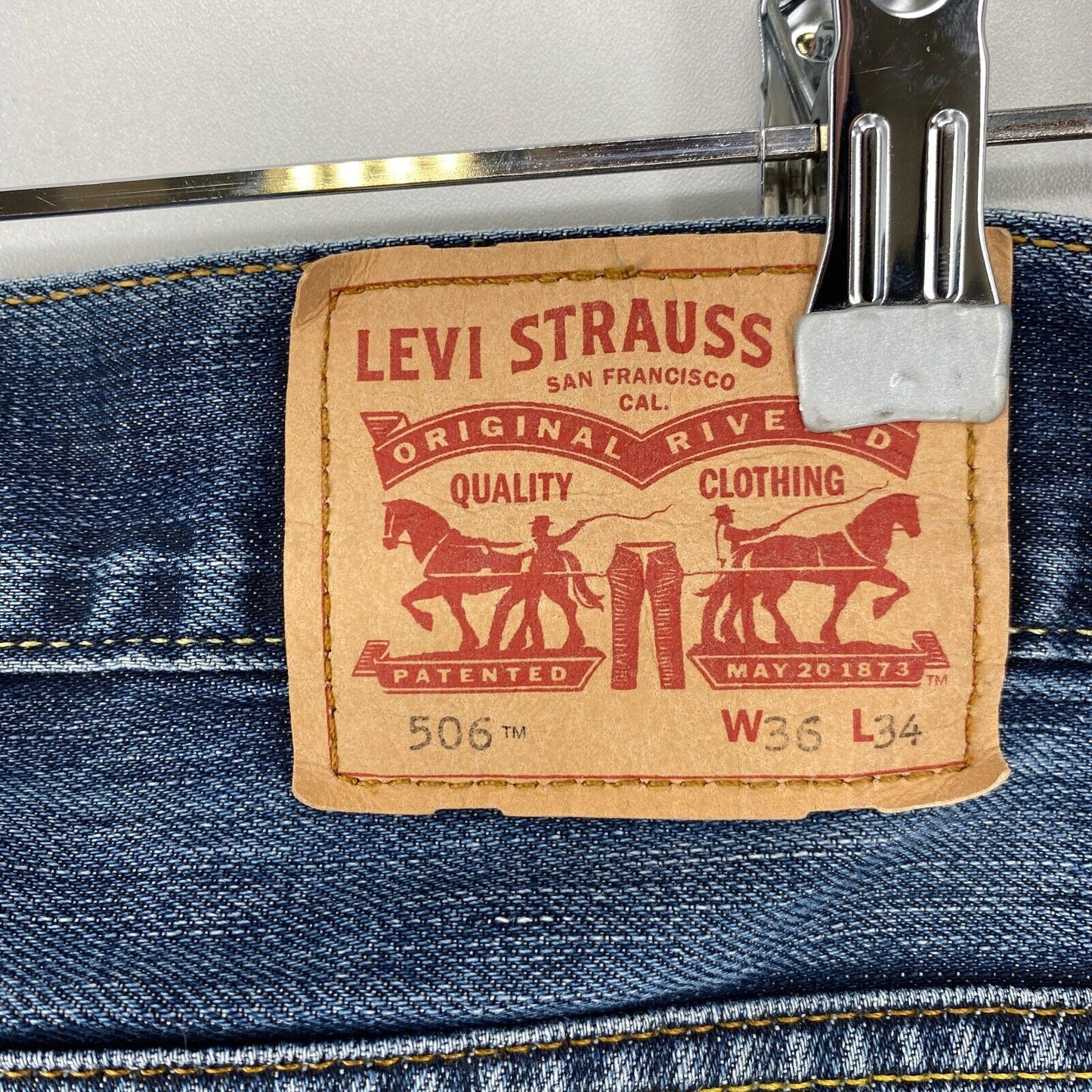 Levi's 506 Jean coupe droite régulière bleu W36 L34