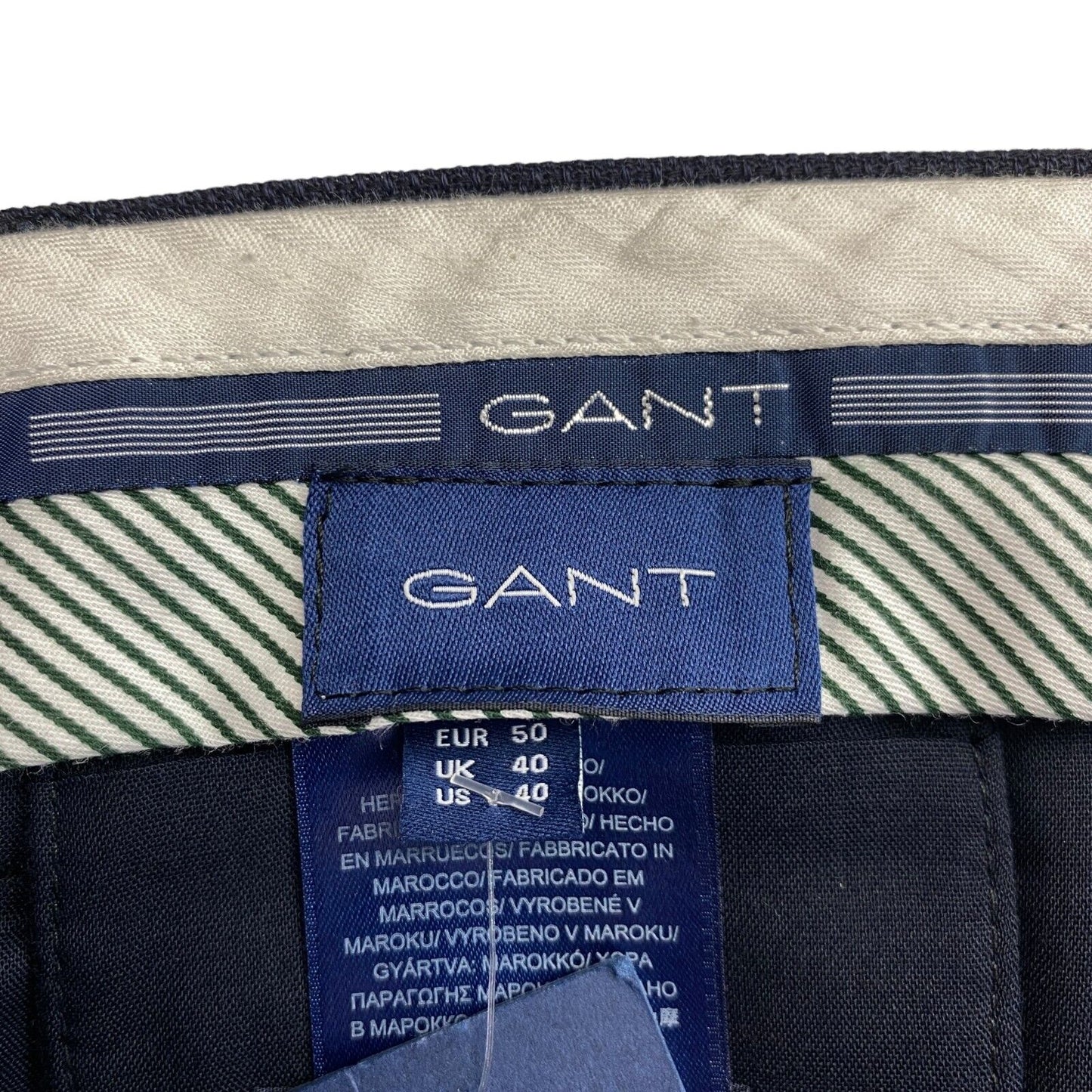 GANT Marineblaue Slim Club-Hose, EU 50, UK/US 40