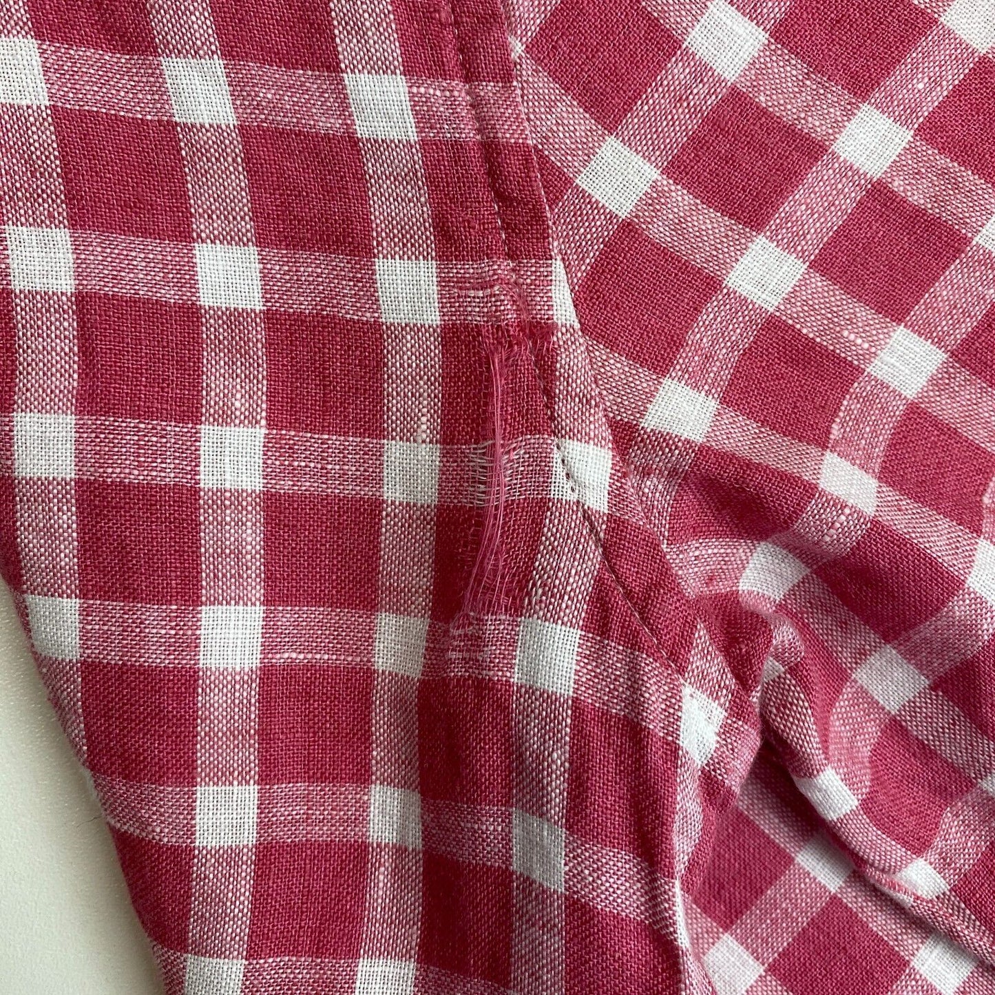 GANT Rose 100% Lin Chemise à carreaux Taille EU 38 UK 10 US 8