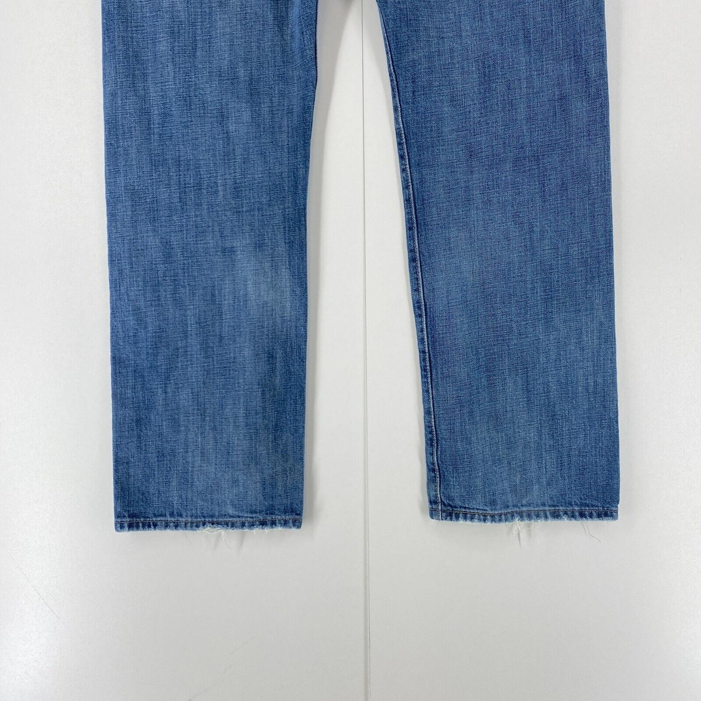 Vintage Levis 501 Blau Original Regular Straight Fit Distressed Jeans W38 L32