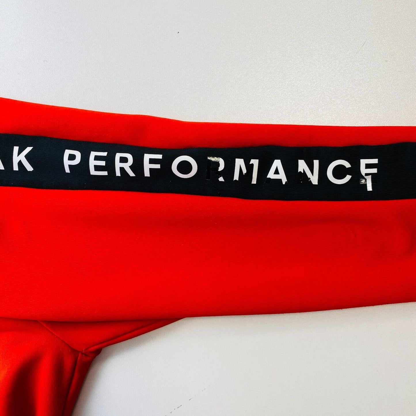 Peak Performance JR Kids Red Skinny Fit Sweat Trousers Size 130 cm.